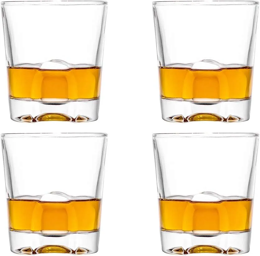 Double Old Fashioned Glasses Waterford Set of 4 with Gift Box