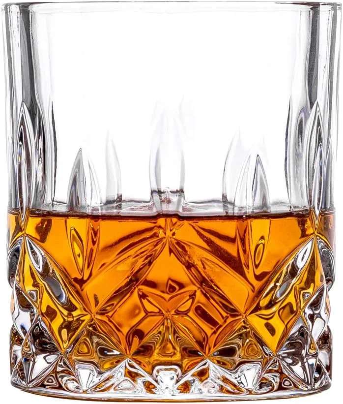 Double Old Fashioned Glasses Waterford Set of 4 with Gift Box