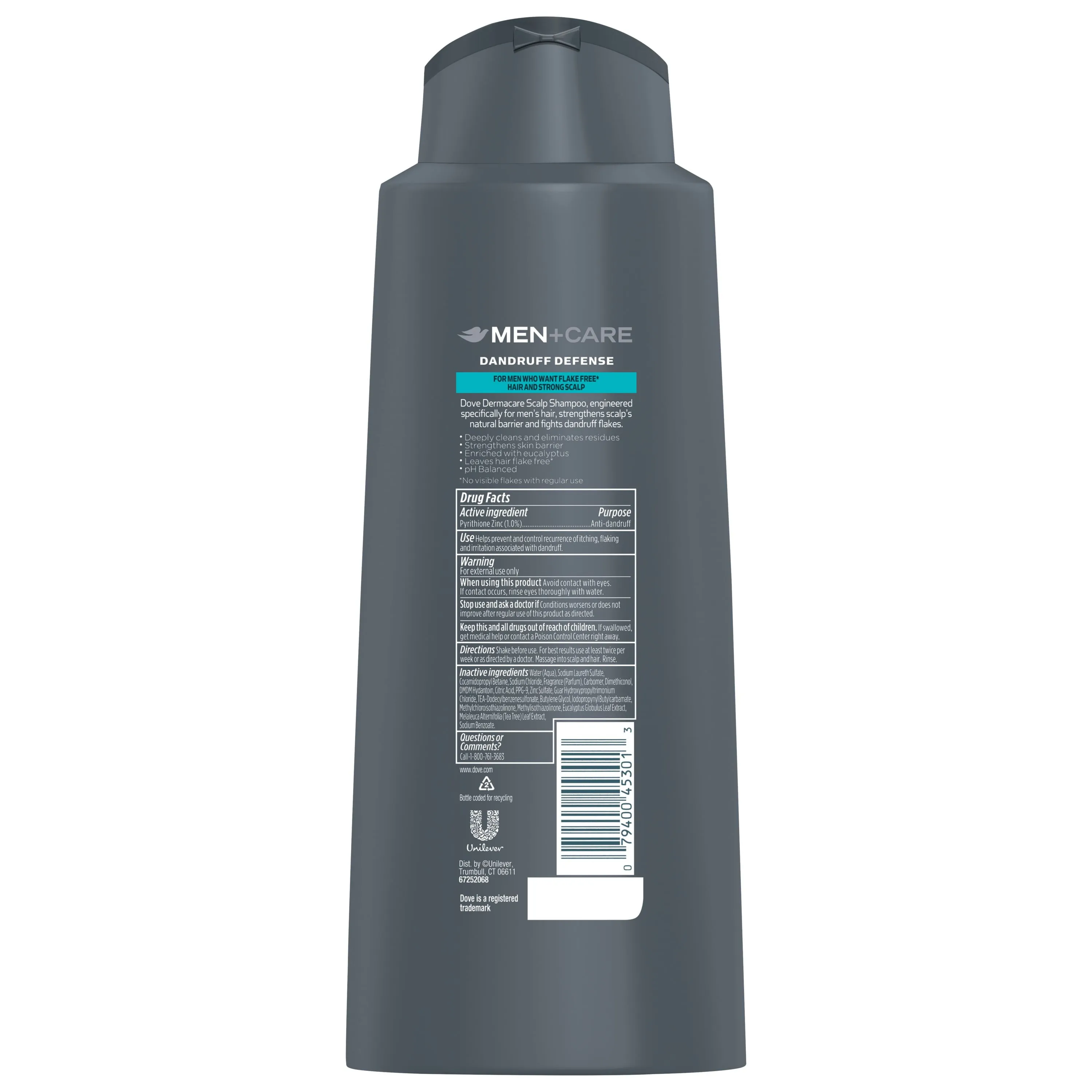 Dove Men Care DermaCare Scalp 2-in-1 Anti-Dandruff Shampoo and Conditioner 20.4