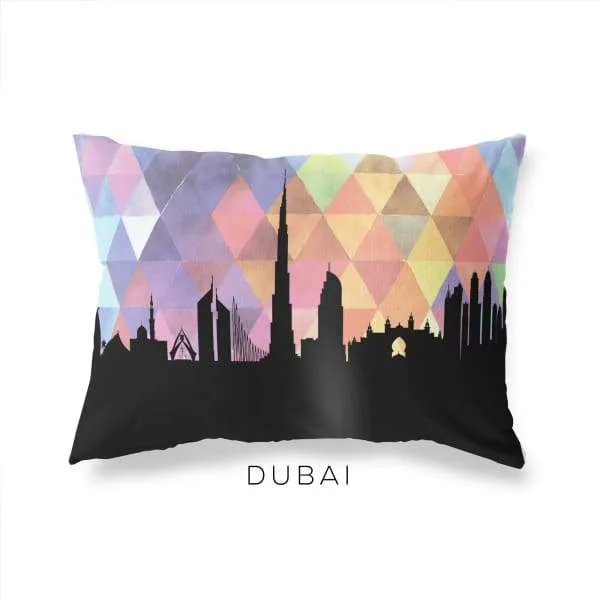 Dubai, United Arab Emirates geometric skyline