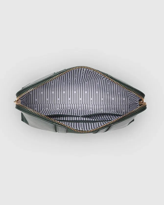 Dulcie Makeup Bag by Louenhide - Forest Green