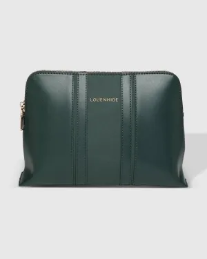Dulcie Makeup Bag by Louenhide - Forest Green