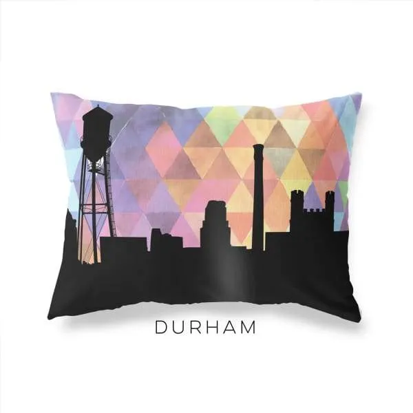 Durham, North Carolina geometric skyline