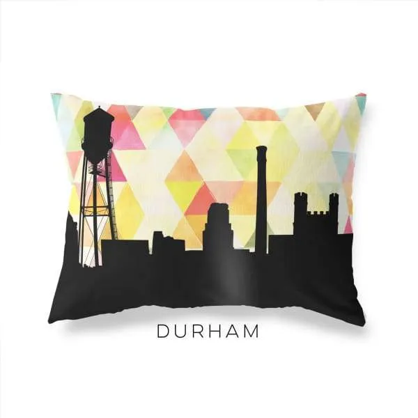Durham, North Carolina geometric skyline