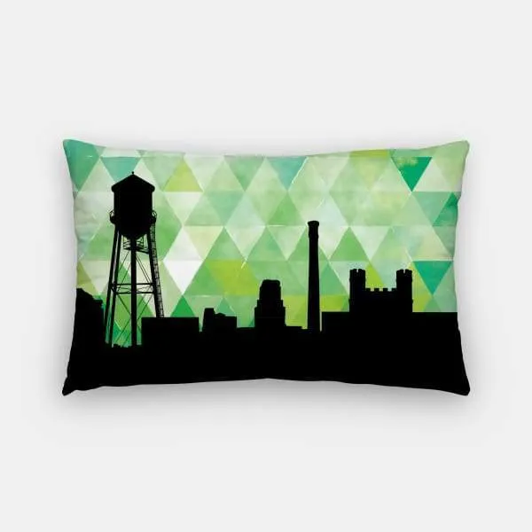 Durham, North Carolina geometric skyline