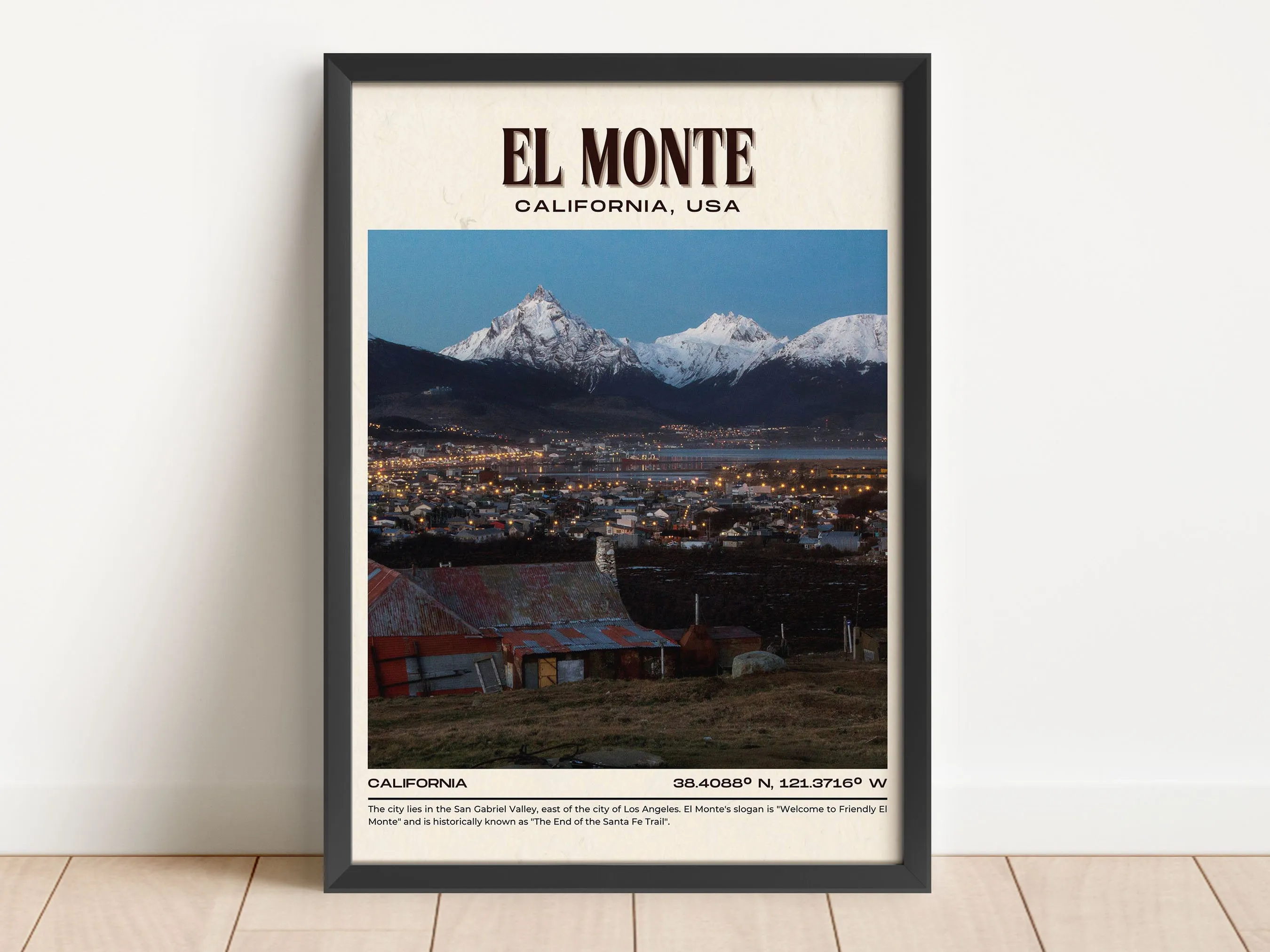 El Monte Vintage Wall Art, California, USA