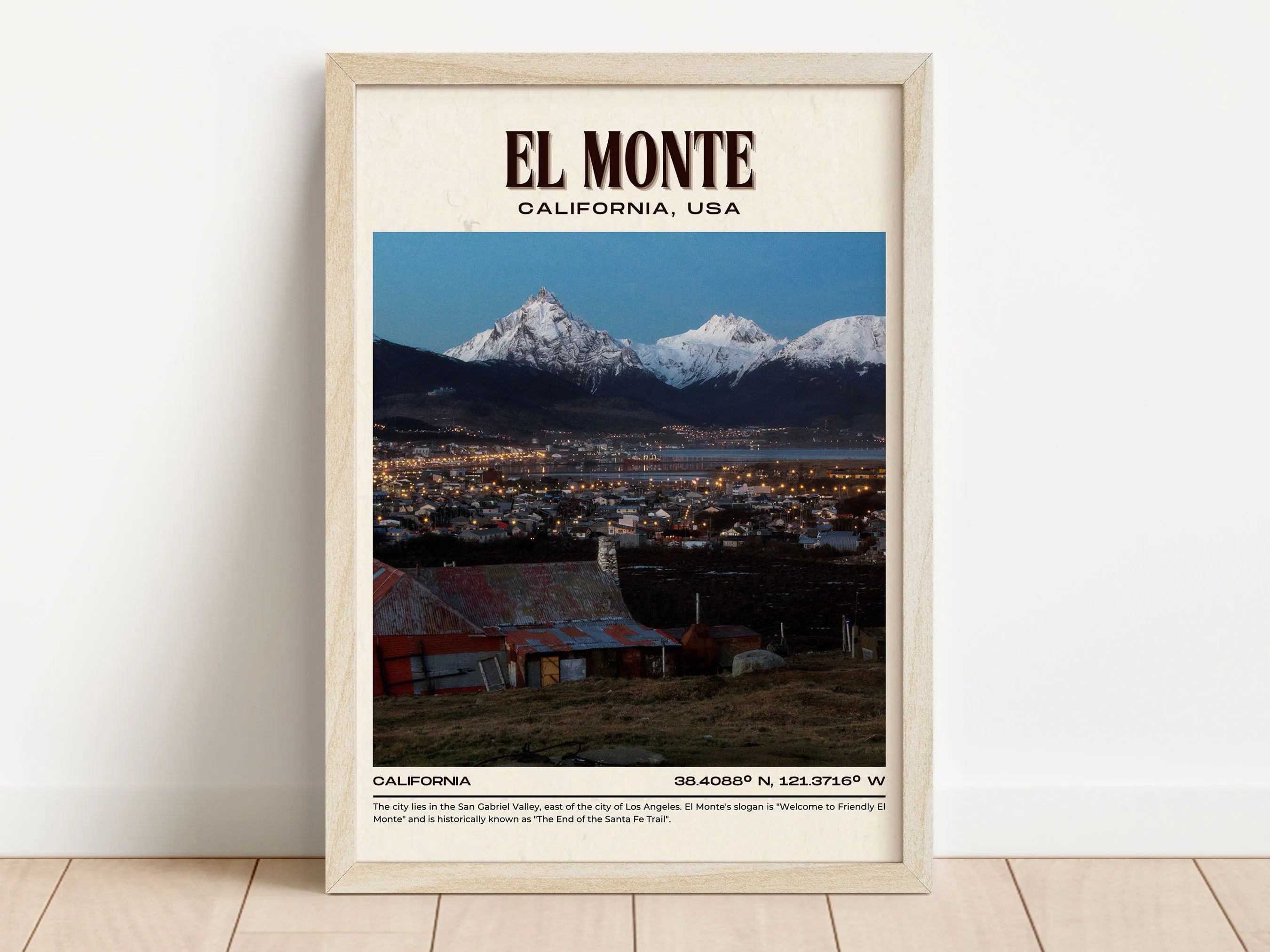 El Monte Vintage Wall Art, California, USA