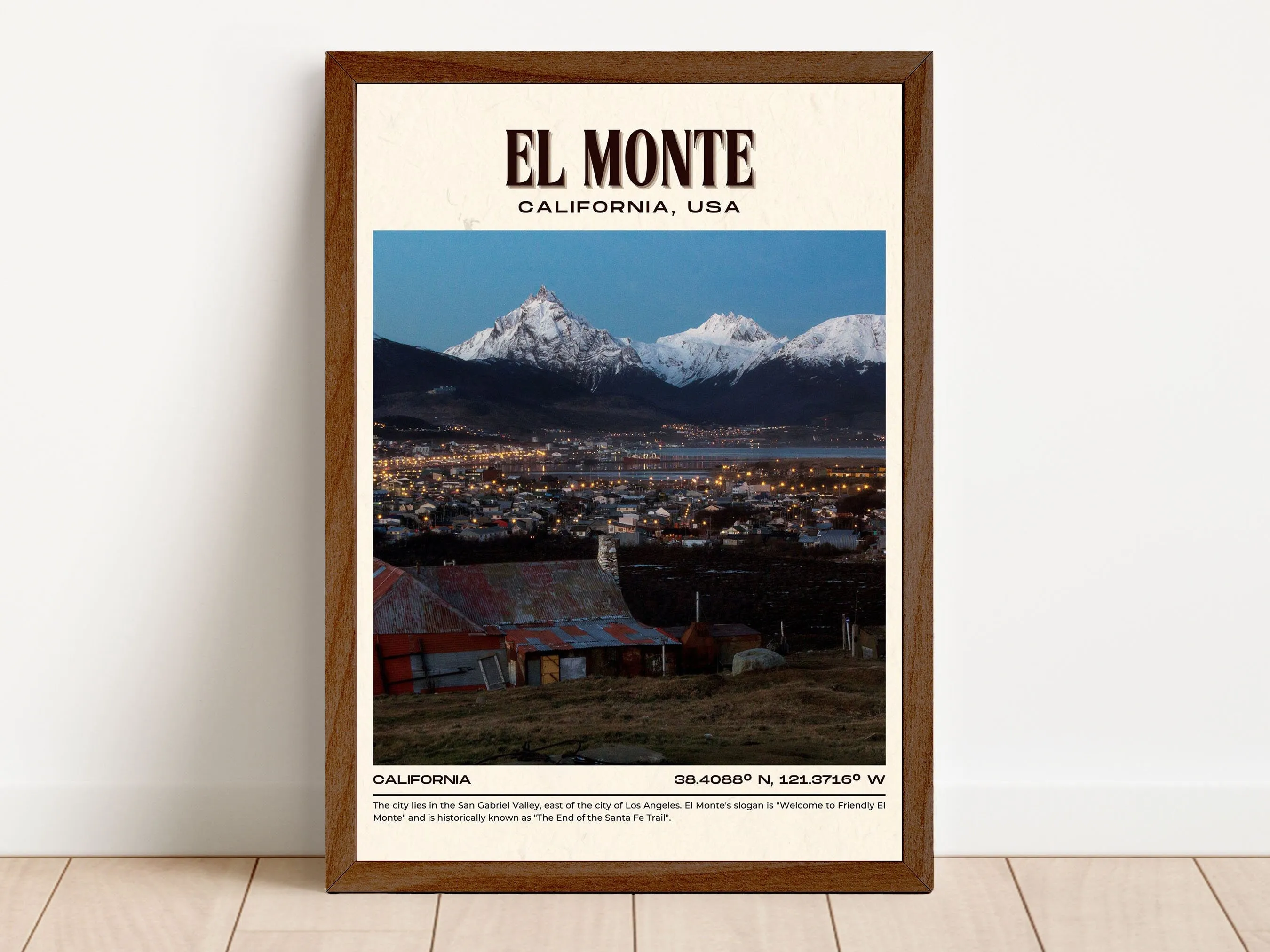 El Monte Vintage Wall Art, California, USA