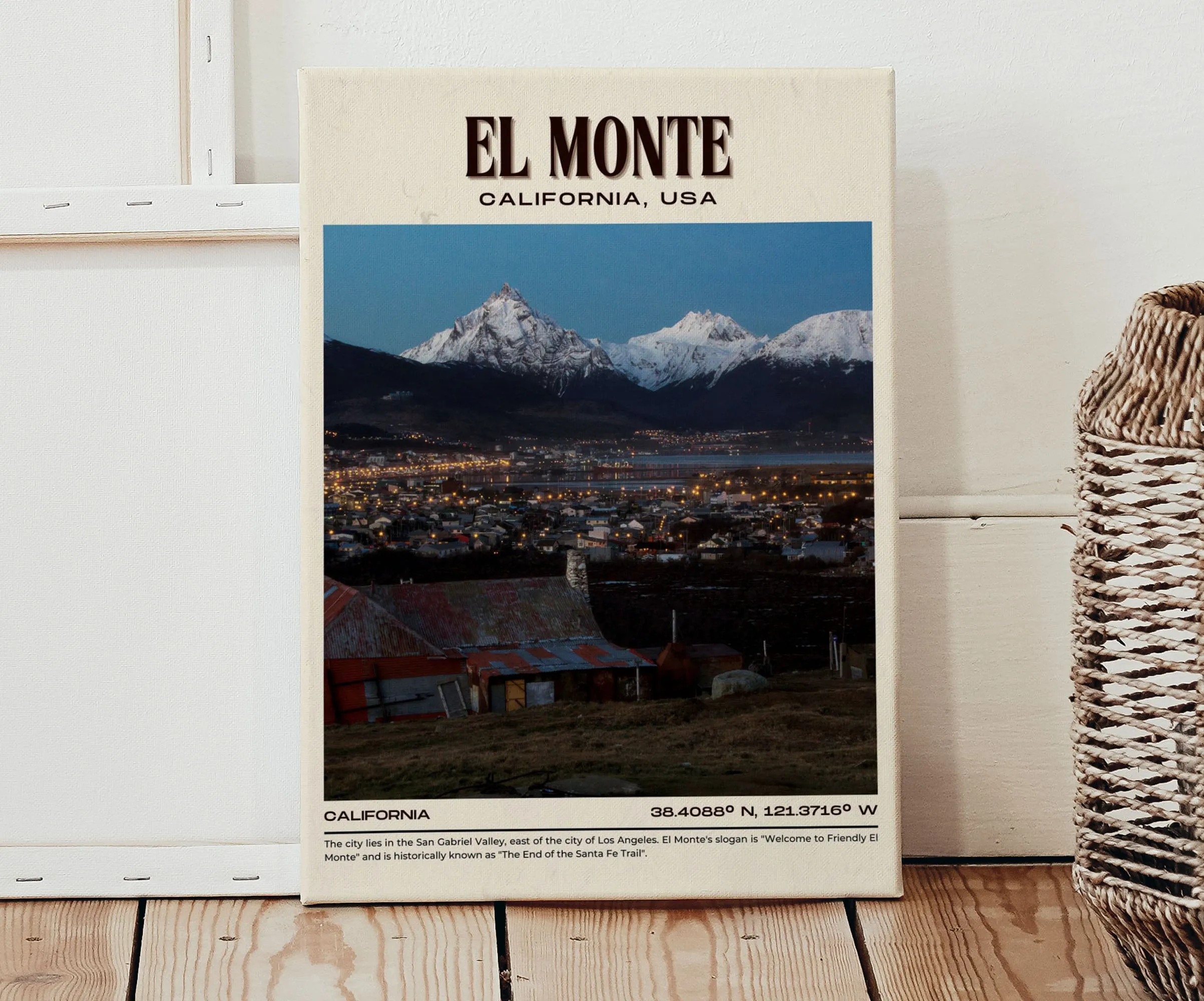 El Monte Vintage Wall Art, California, USA