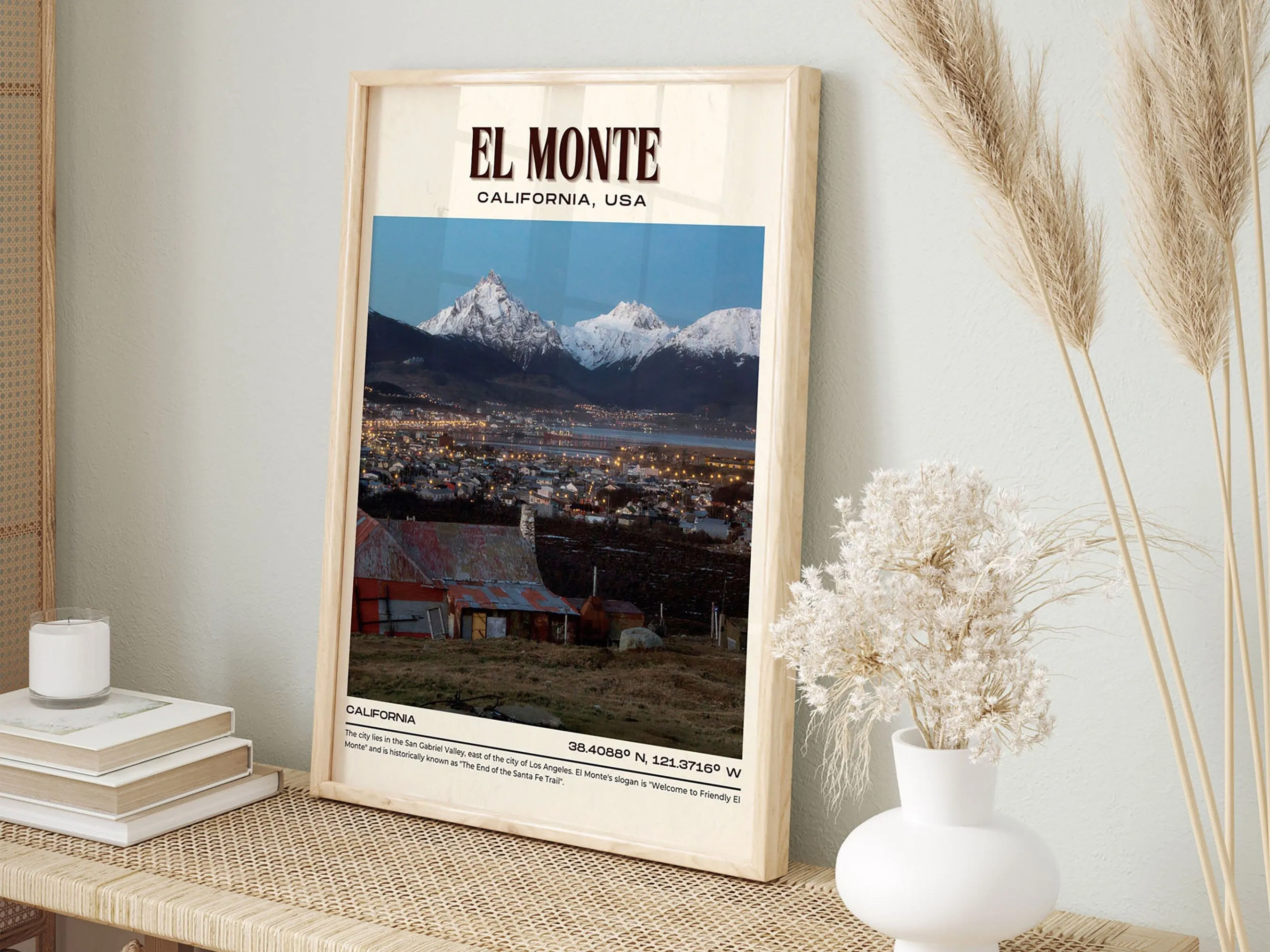 El Monte Vintage Wall Art, California, USA