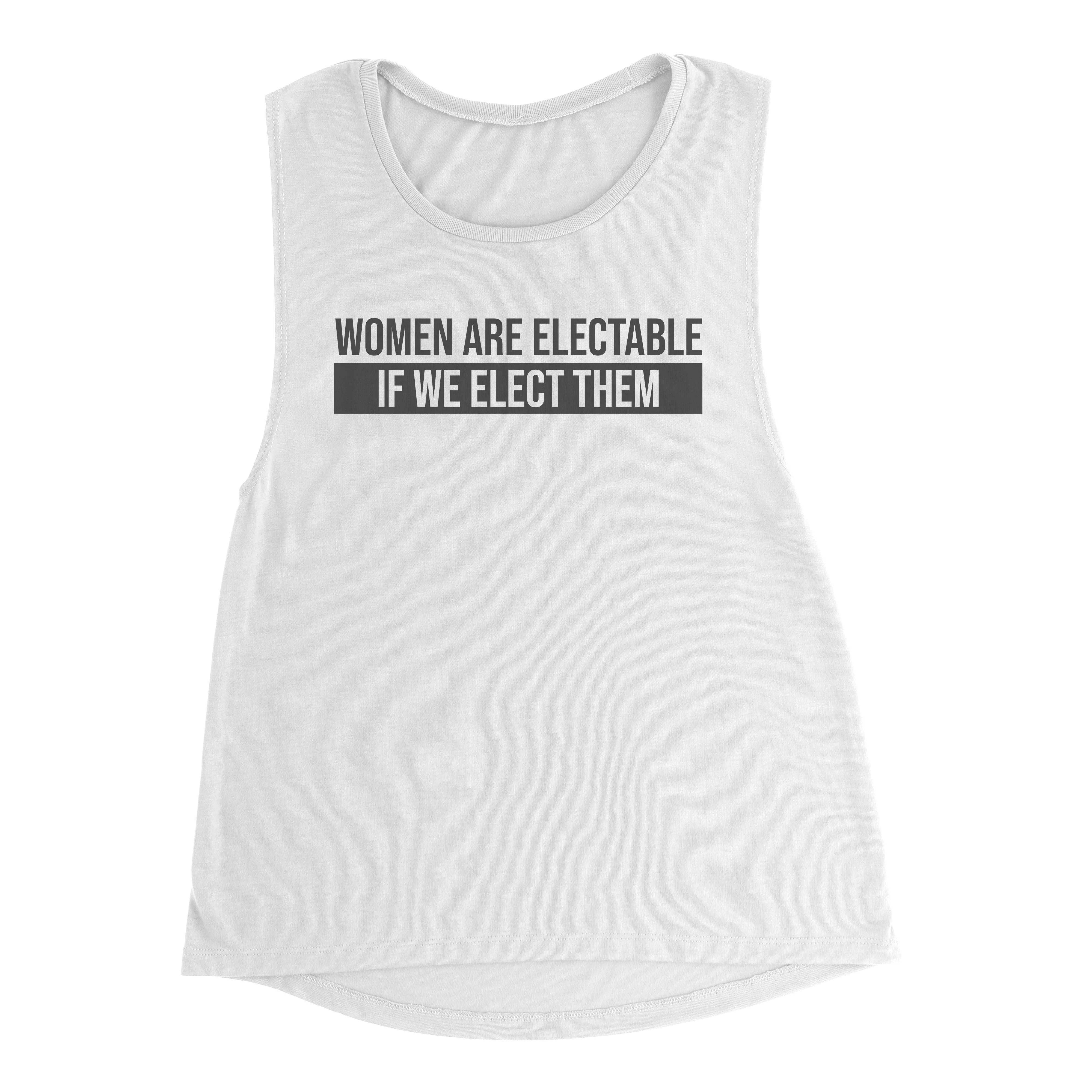 ELECTABLE Women's Flowy Muscle