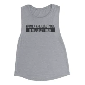 ELECTABLE Women's Flowy Muscle