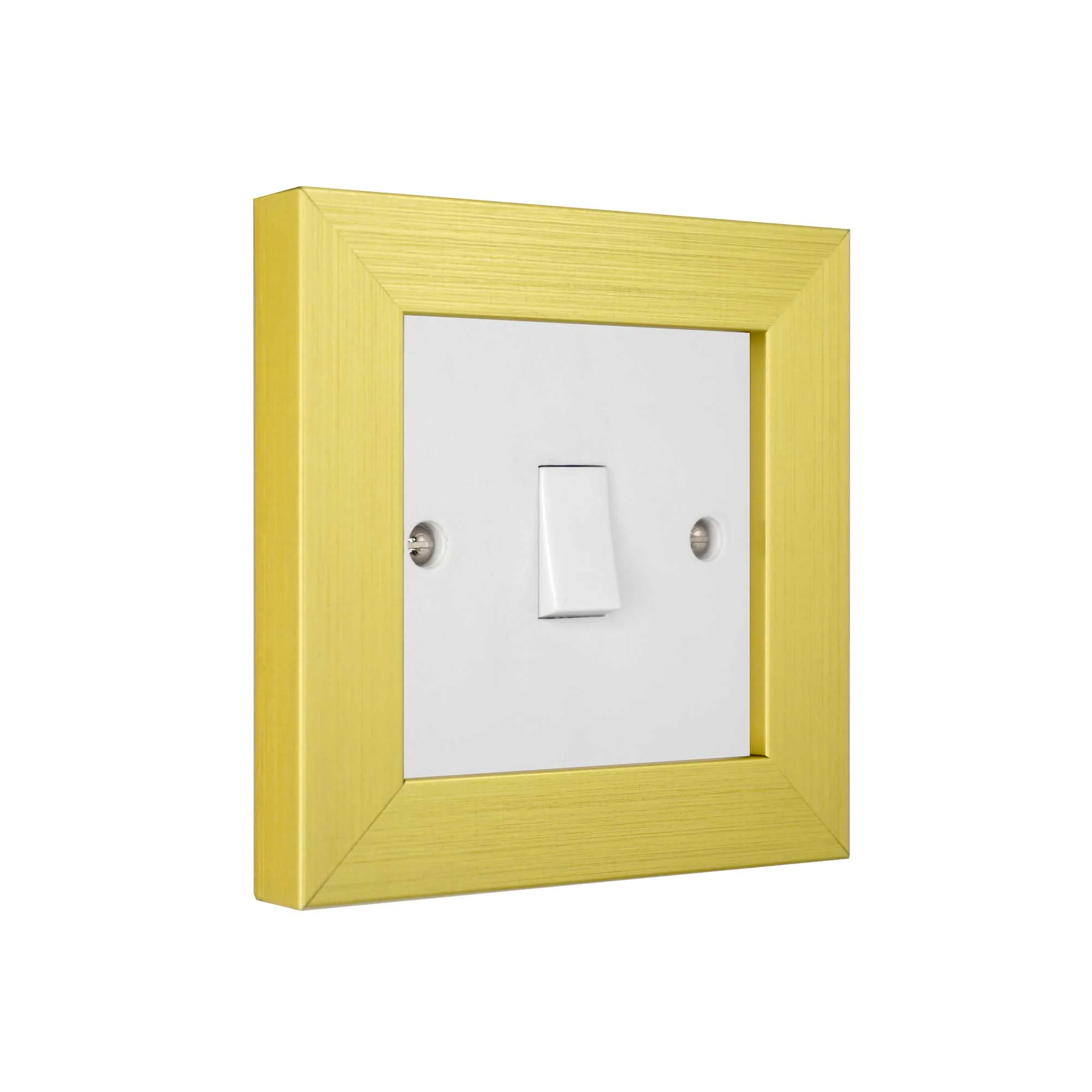 ElekTek Decorative Switch Surround Frame Cover Finger Plate Modena Metallics