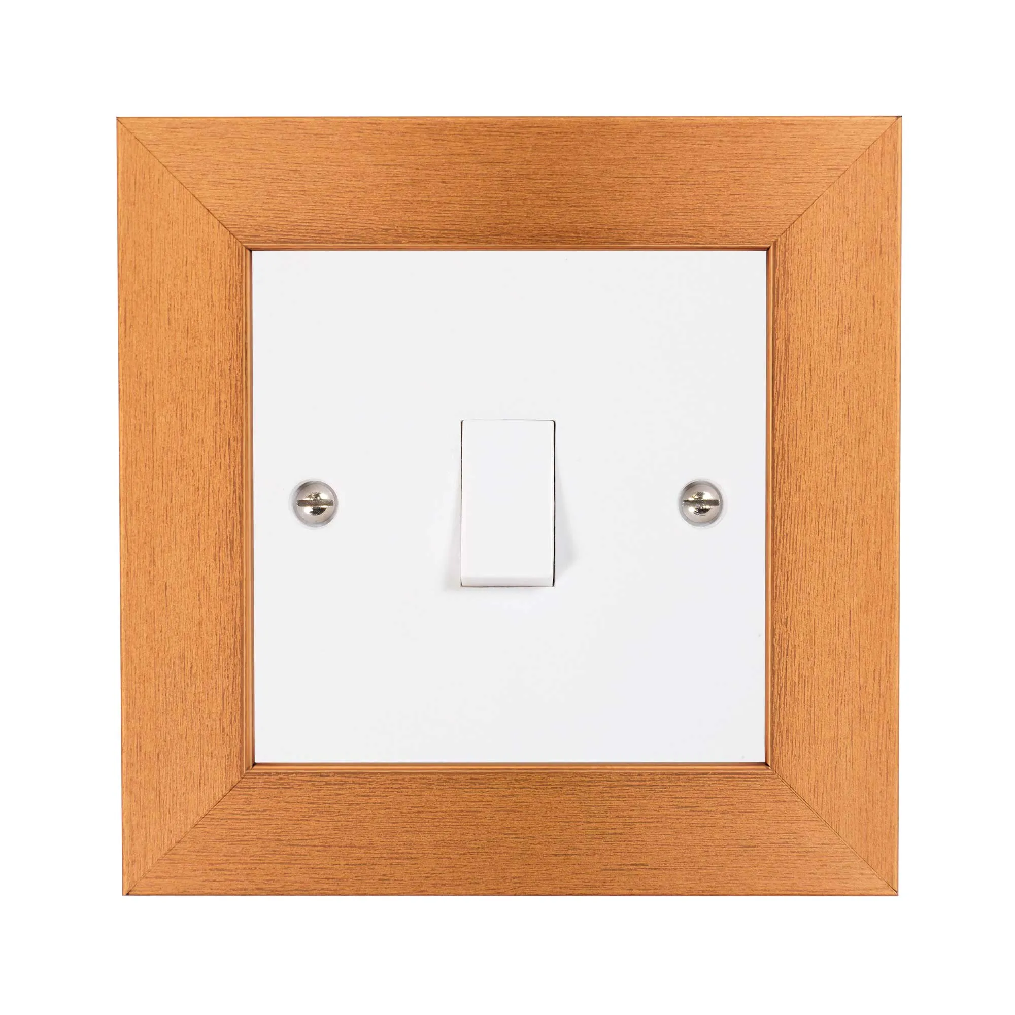 ElekTek Decorative Switch Surround Frame Cover Finger Plate Modena Metallics