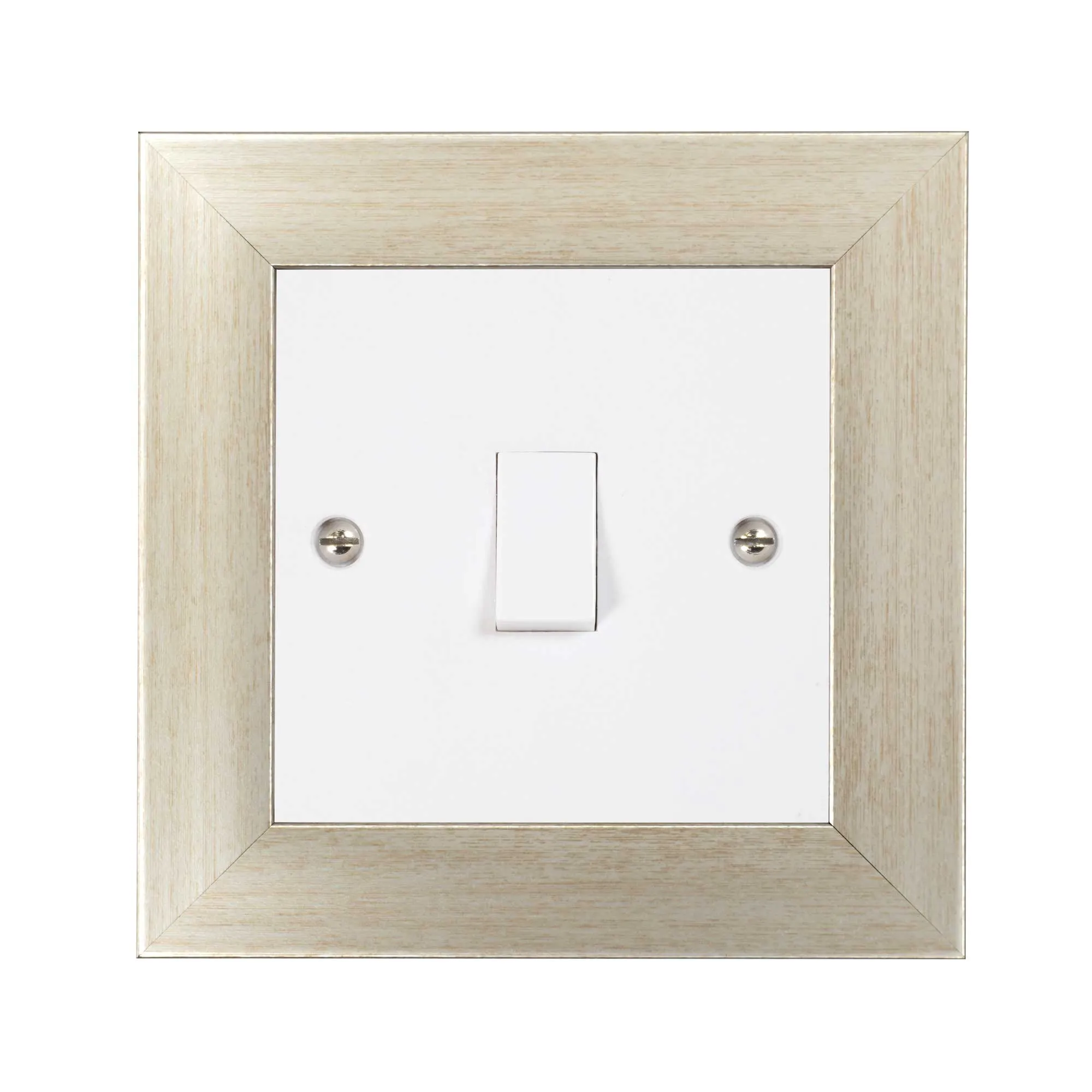 ElekTek Decorative Switch Surround Frame Cover Finger Plate Modena Metallics