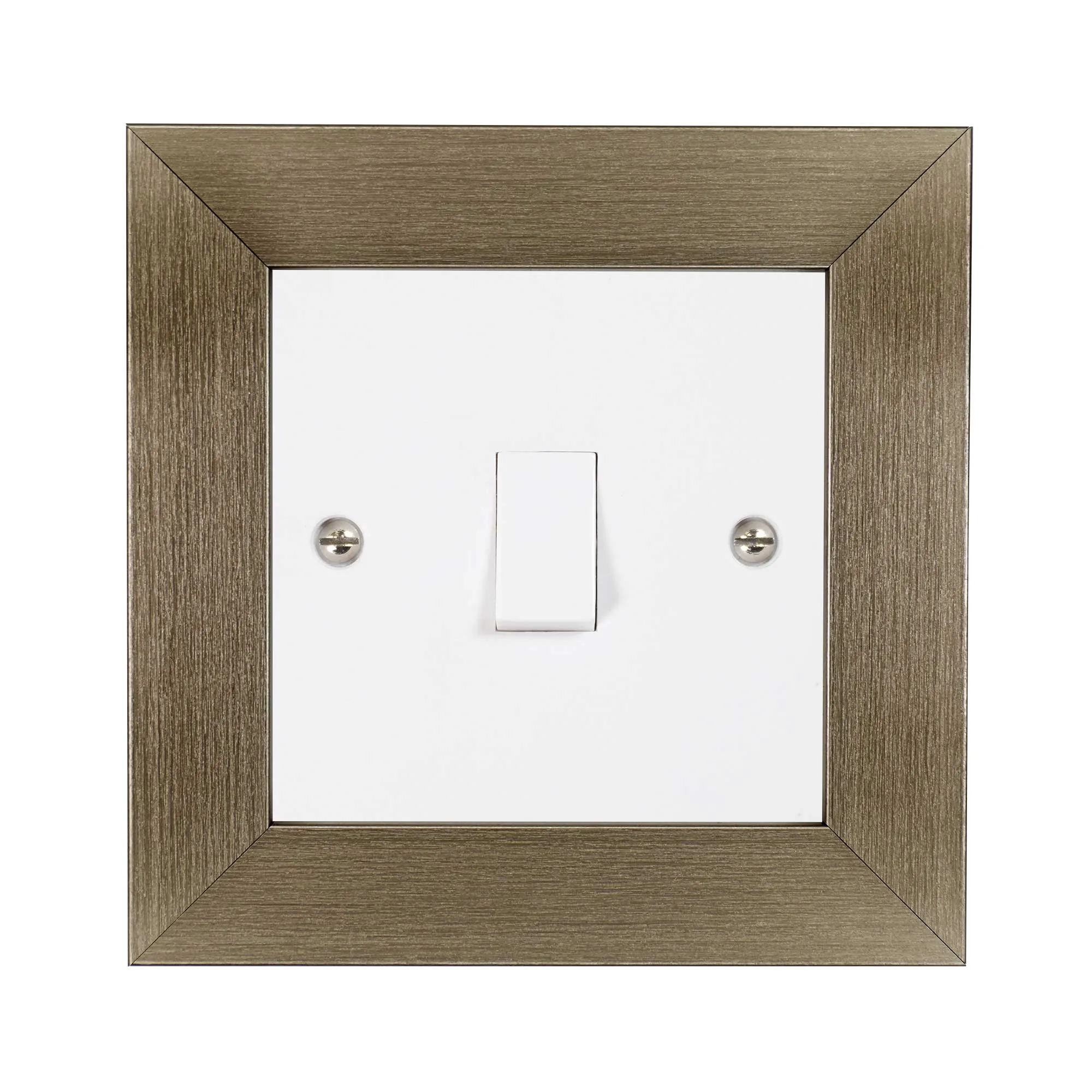 ElekTek Decorative Switch Surround Frame Cover Finger Plate Modena Metallics