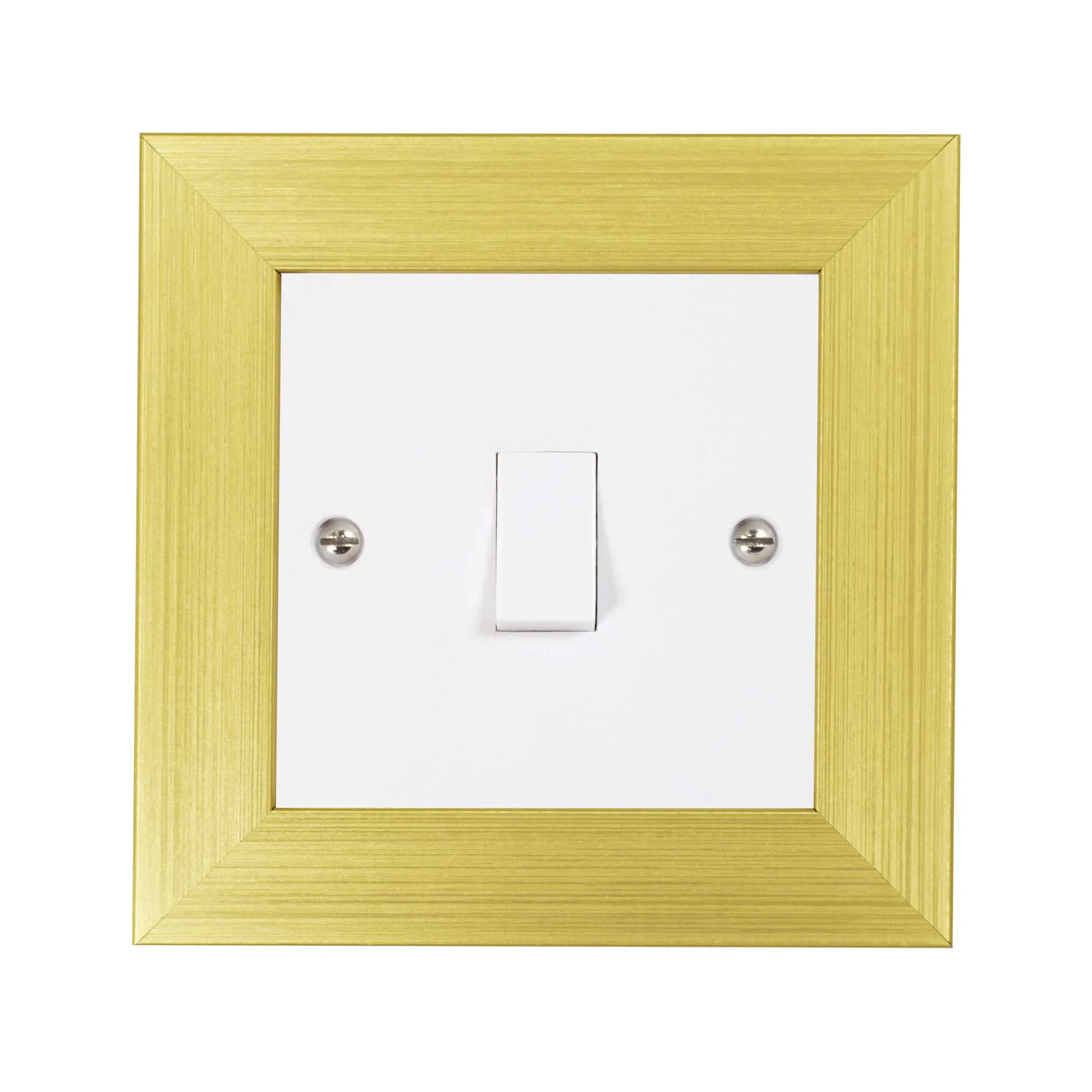 ElekTek Decorative Switch Surround Frame Cover Finger Plate Modena Metallics