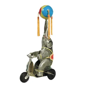 Elephant on Bike Tin Collectible