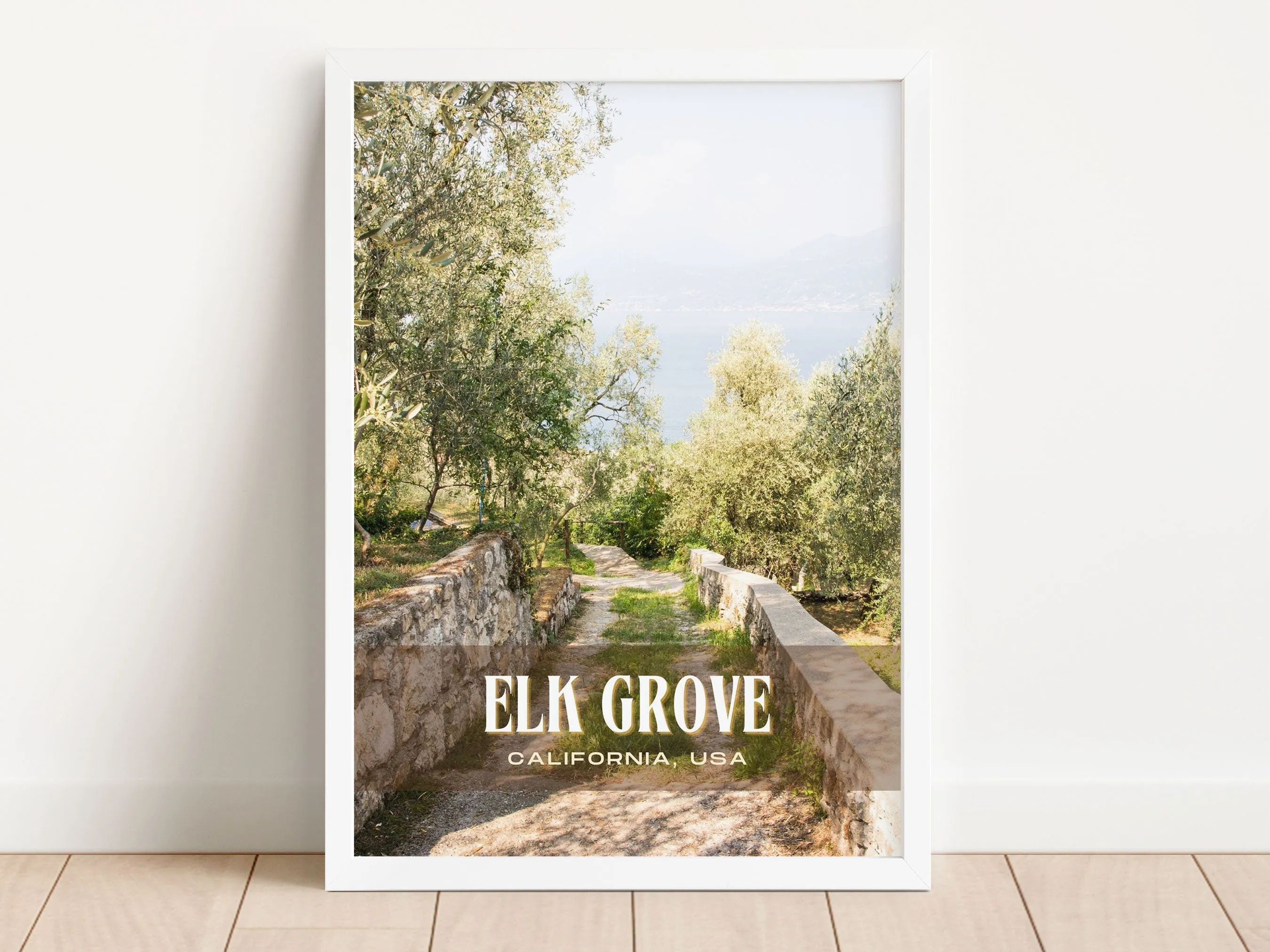 Elk Grove Retro Wall Art, California, USA