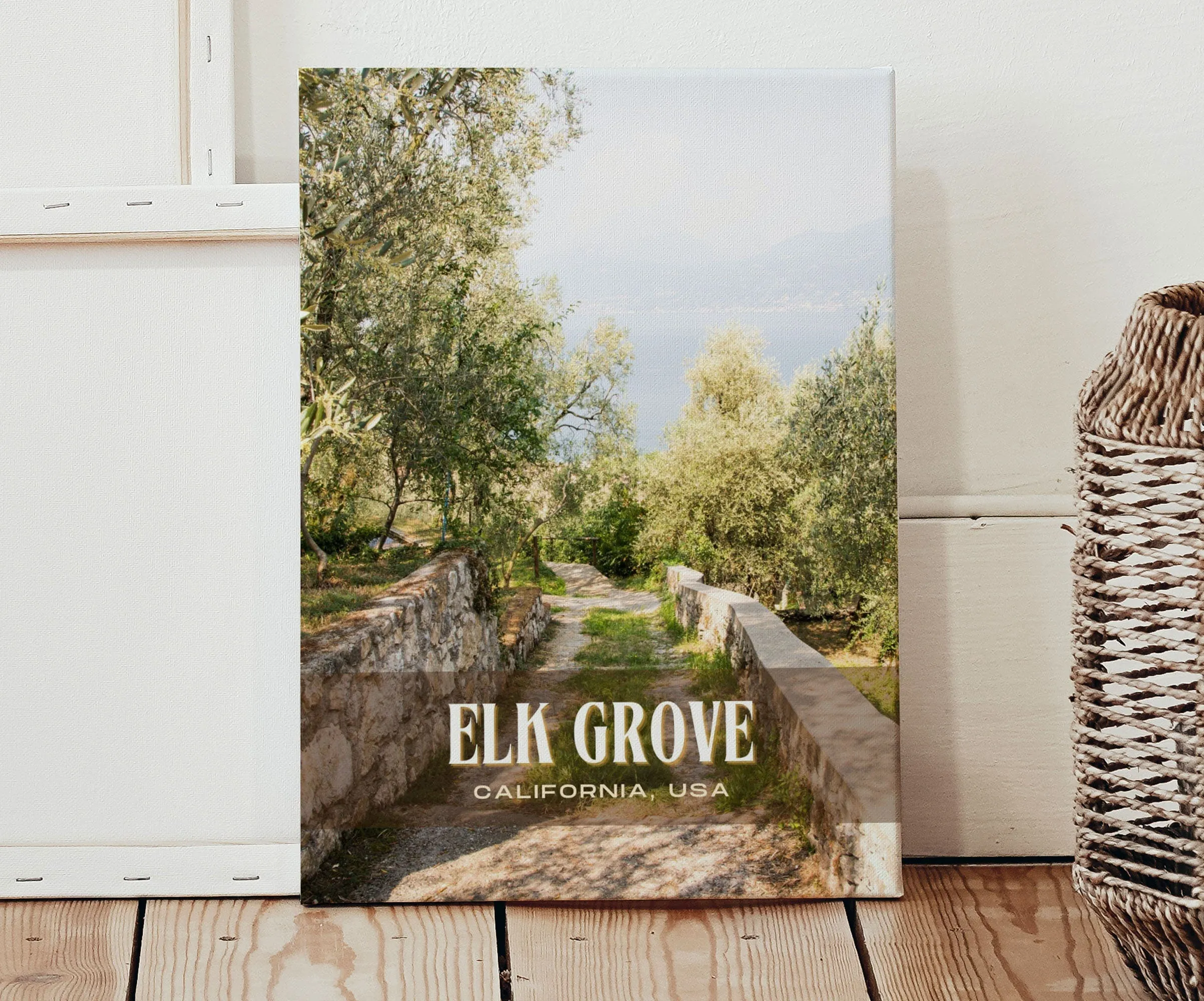 Elk Grove Retro Wall Art, California, USA