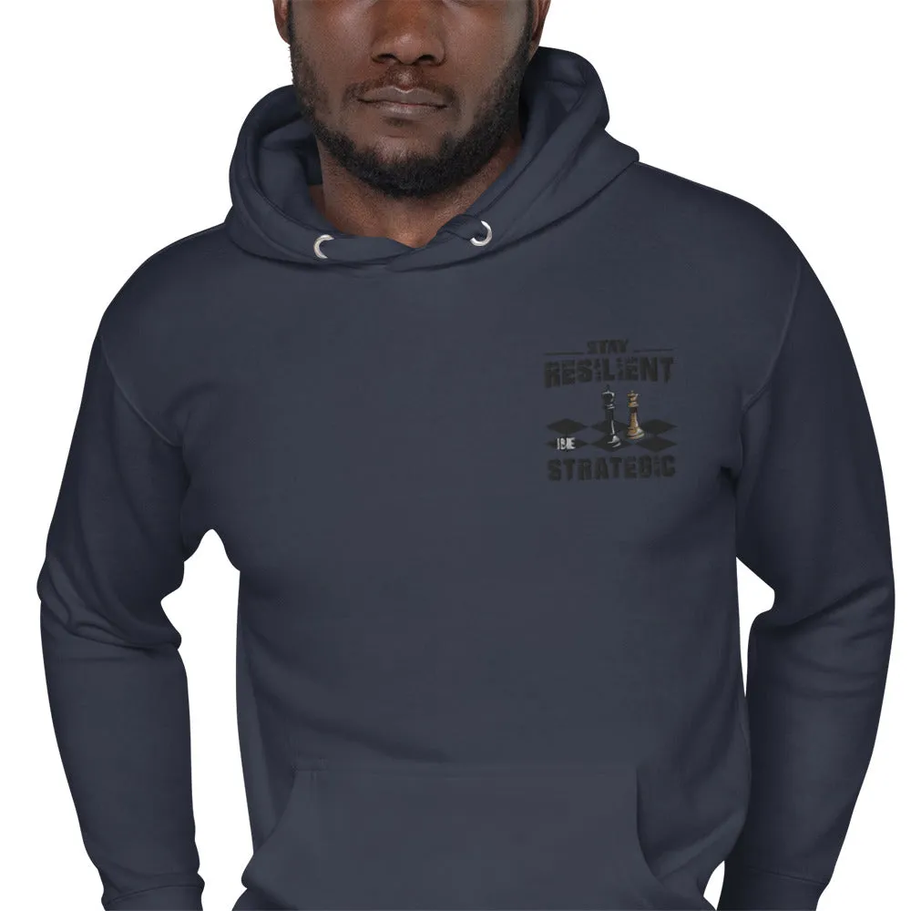 Embroidery Resilient Black Board Unisex Hoodie