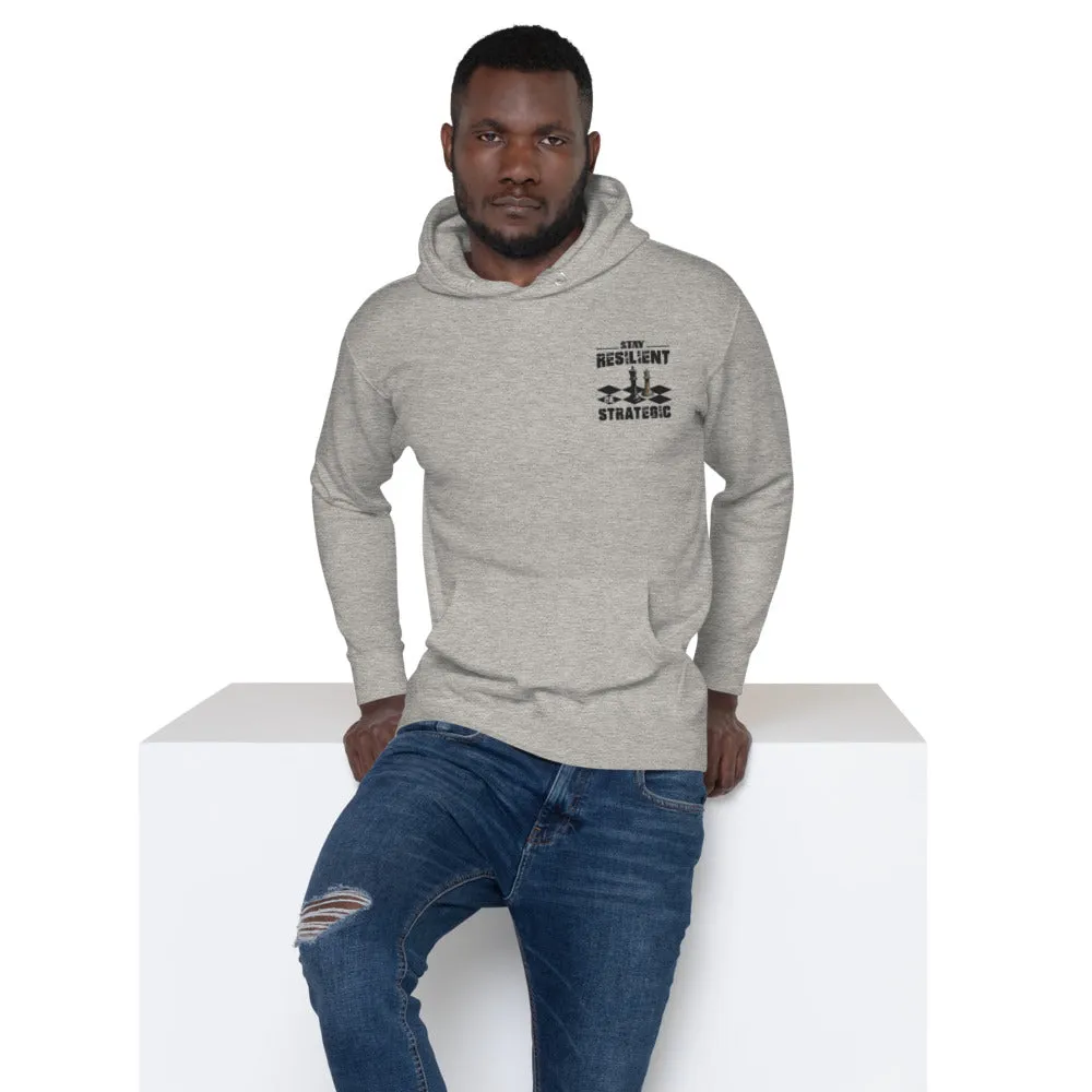 Embroidery Resilient Black Board Unisex Hoodie