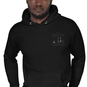 Embroidery Resilient Black Board Unisex Hoodie