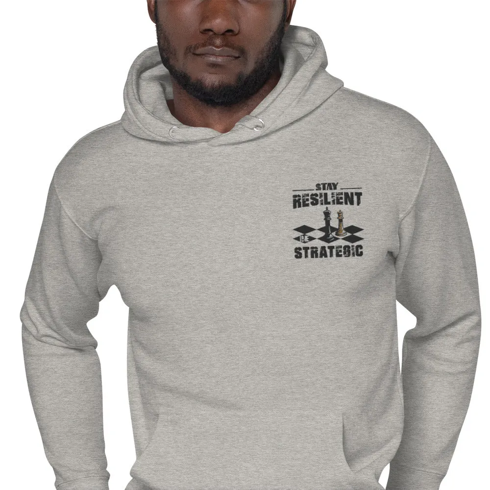Embroidery Resilient Black Board Unisex Hoodie