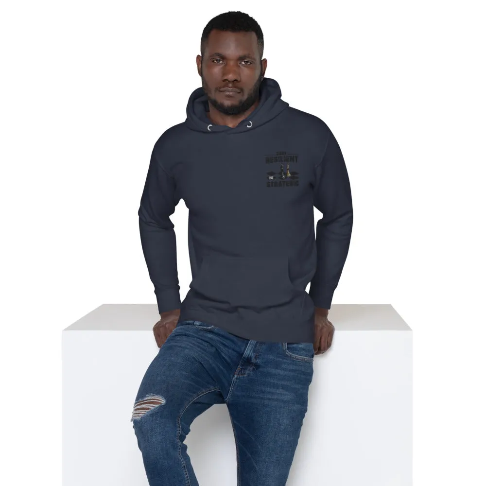 Embroidery Resilient Black Board Unisex Hoodie