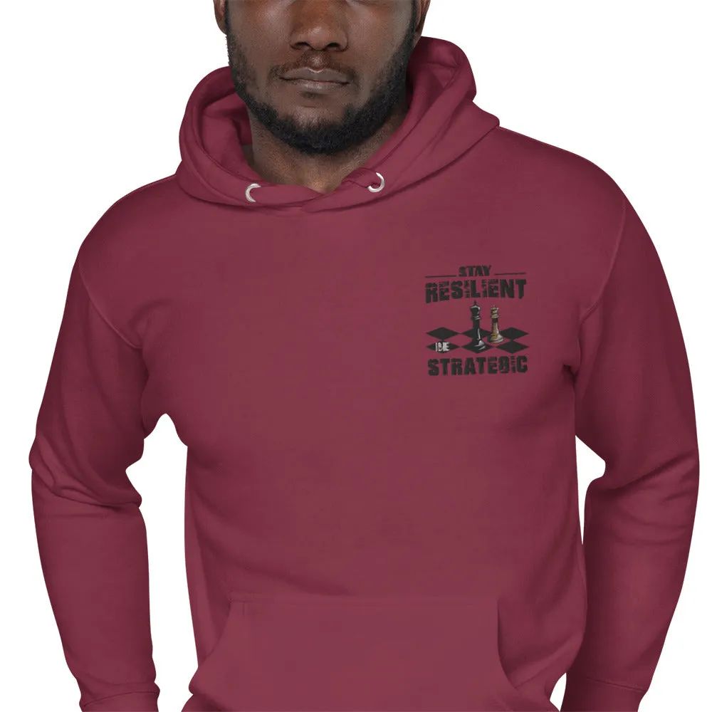Embroidery Resilient Black Board Unisex Hoodie