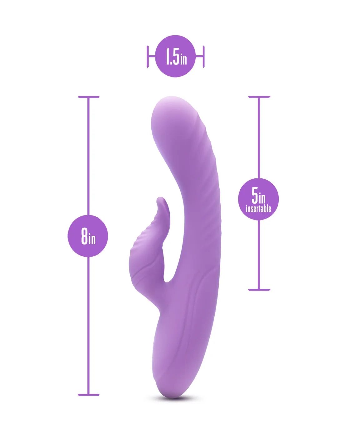 Evelyn Beginner G-Spot Rabbit Vibrator - Purple