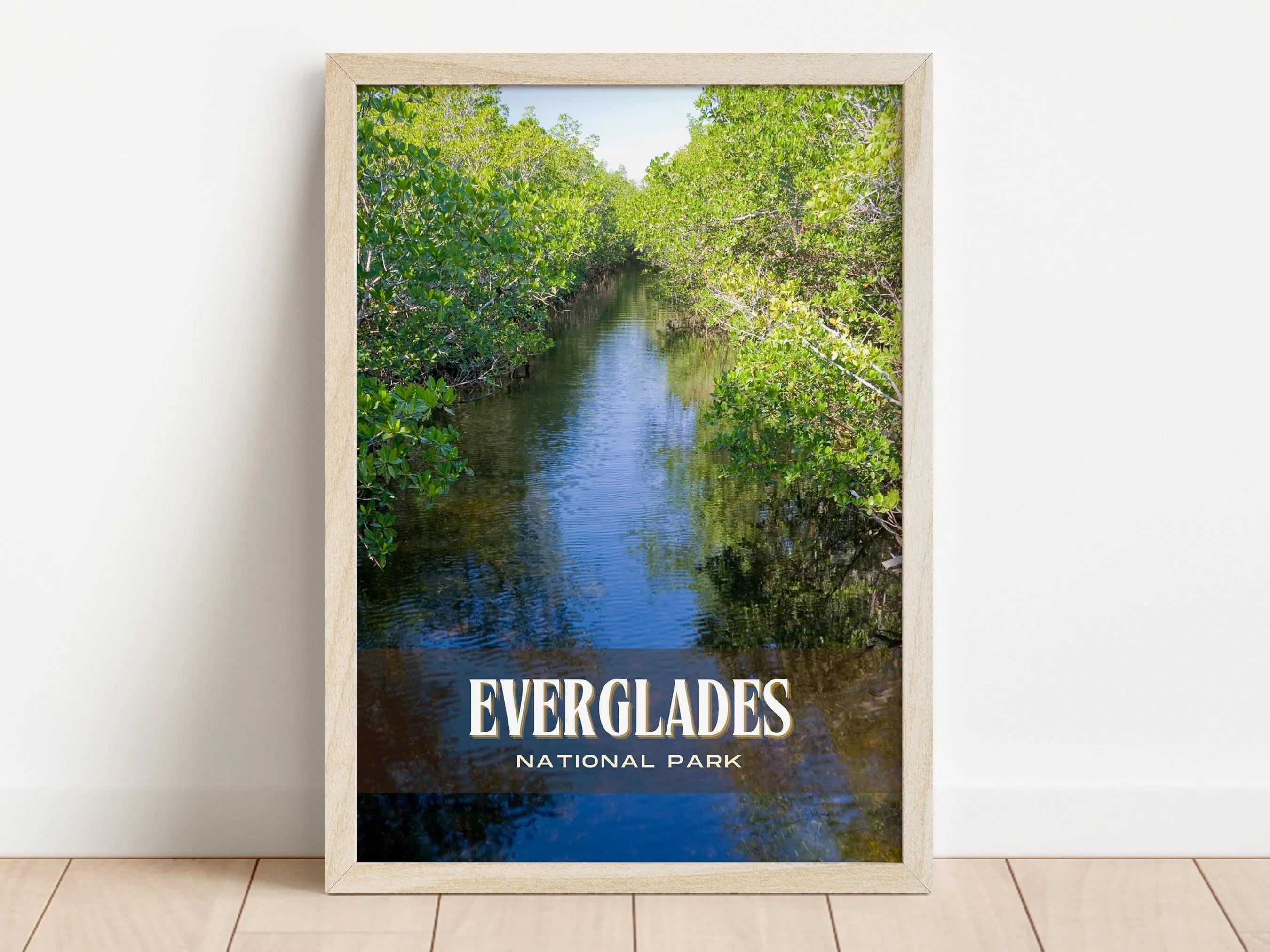 Everglades National Park Retro Wall Art, Florida, USA