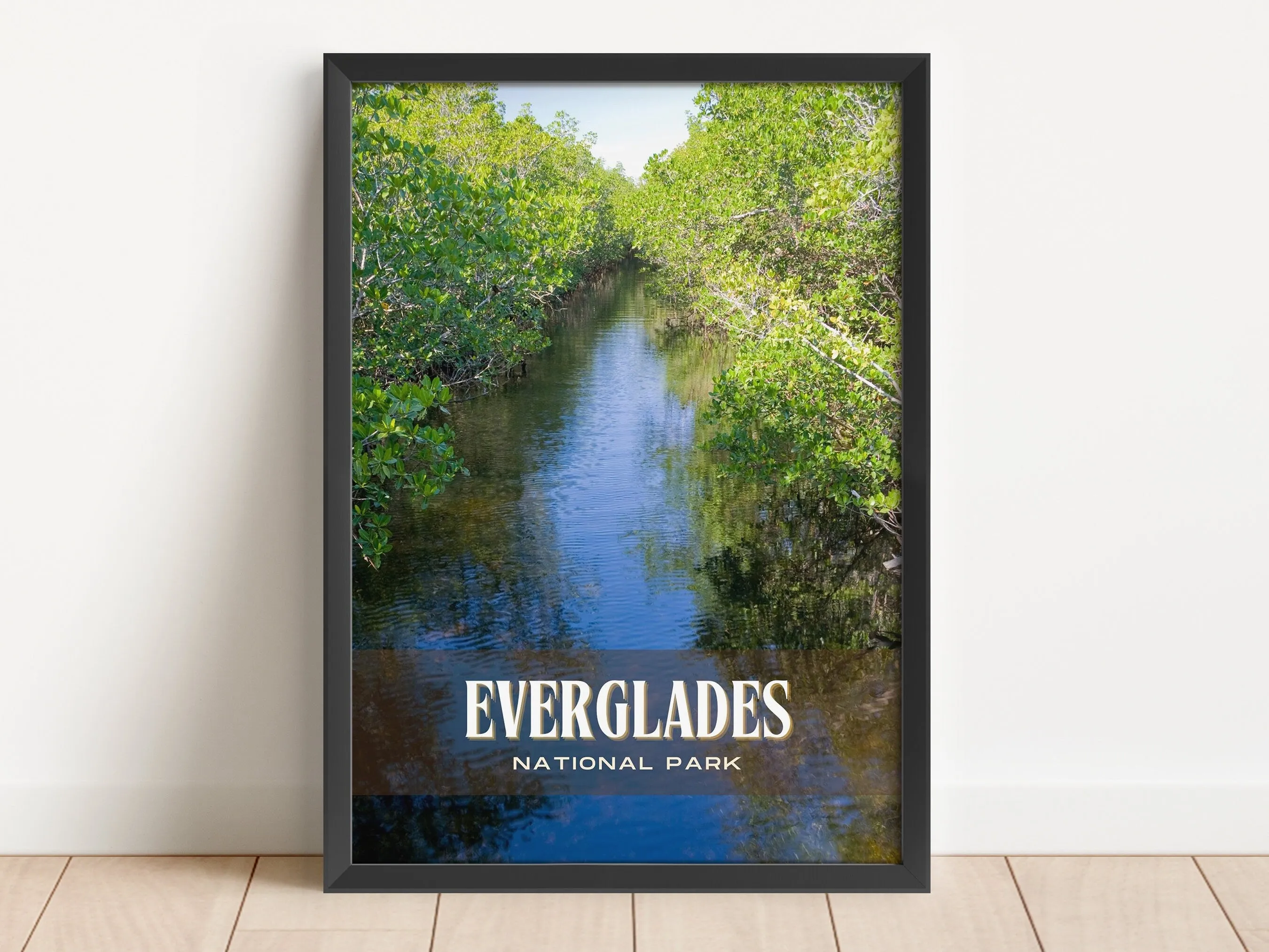 Everglades National Park Retro Wall Art, Florida, USA