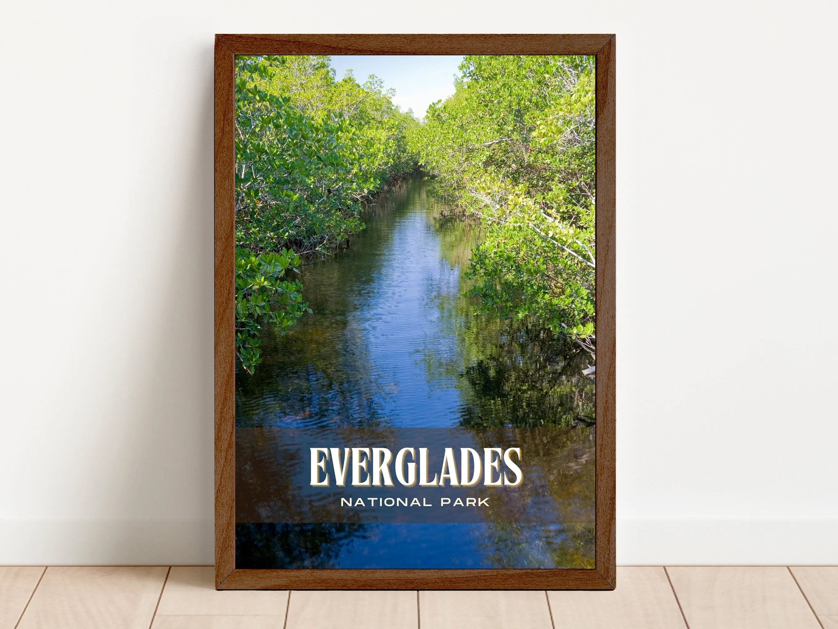 Everglades National Park Retro Wall Art, Florida, USA