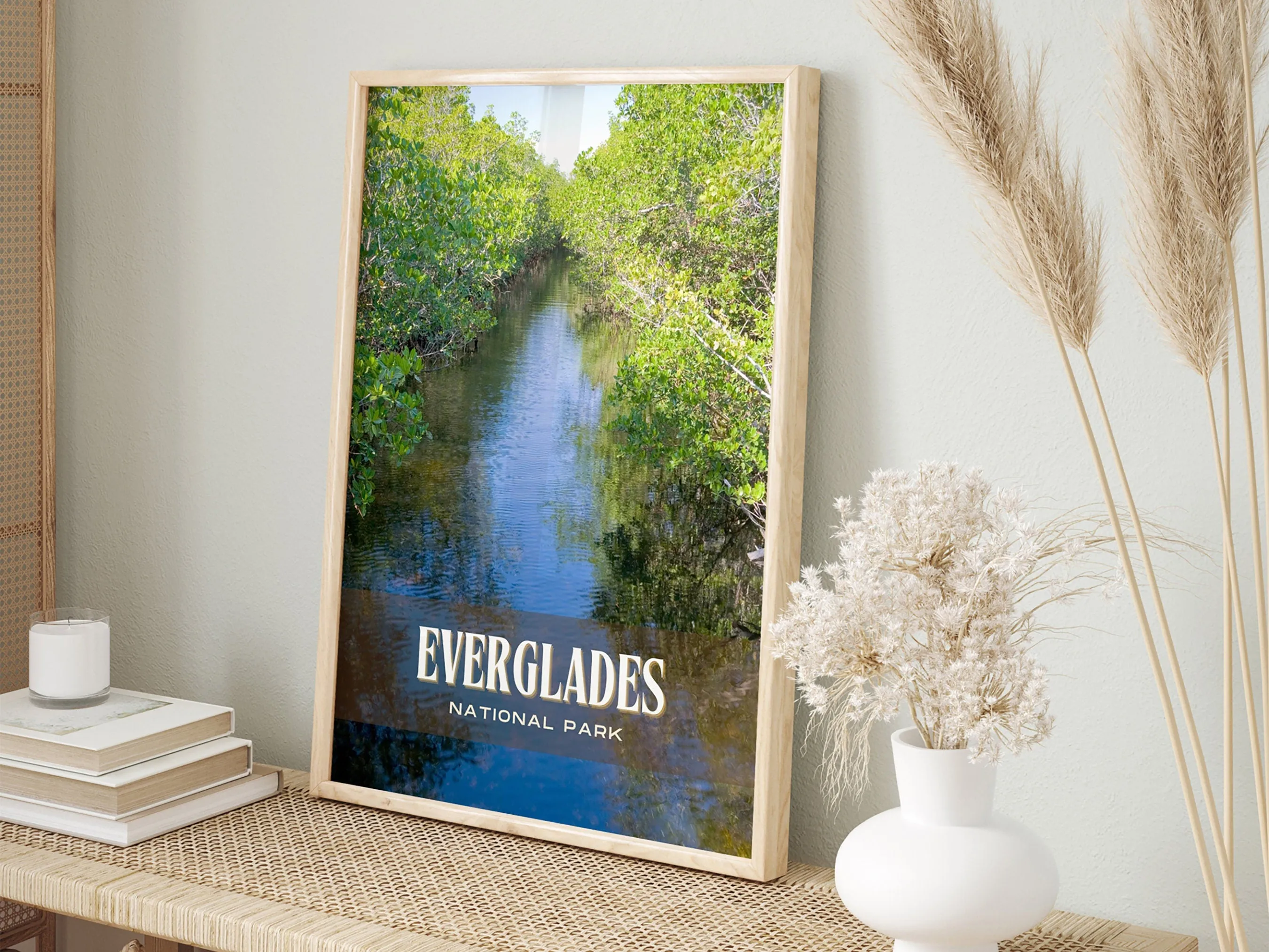 Everglades National Park Retro Wall Art, Florida, USA