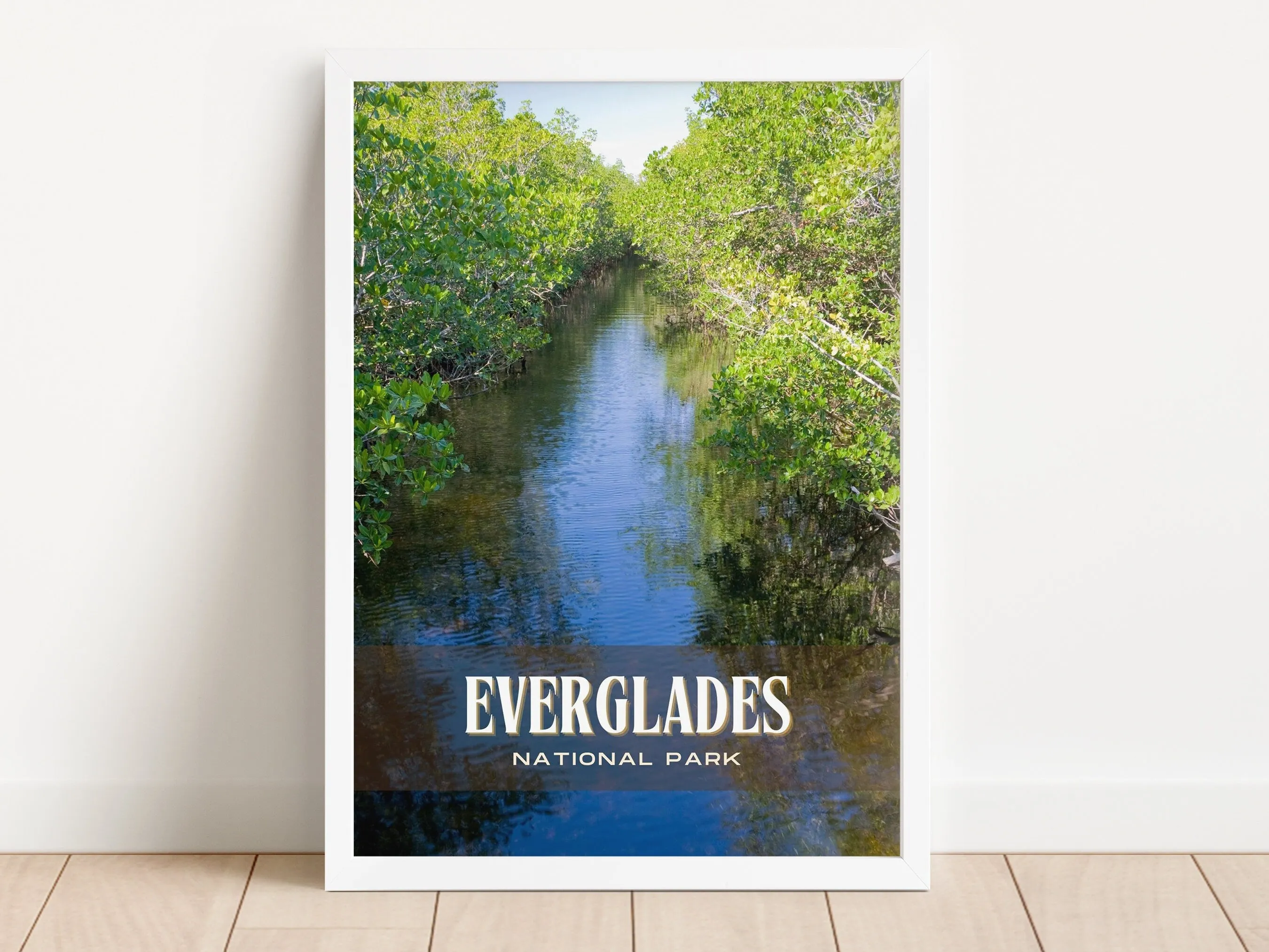 Everglades National Park Retro Wall Art, Florida, USA
