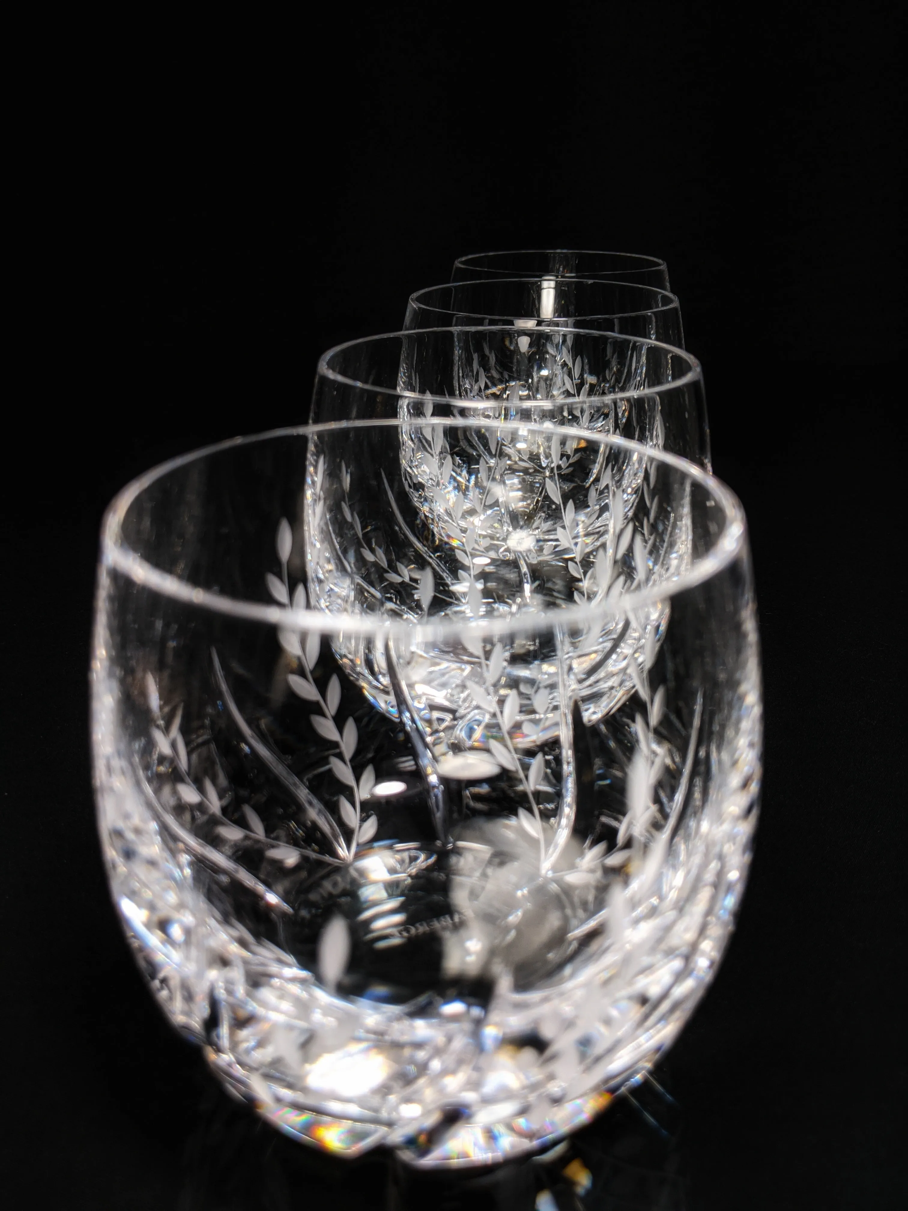 Faberge Clear Crystal Old Fashioned Glasses