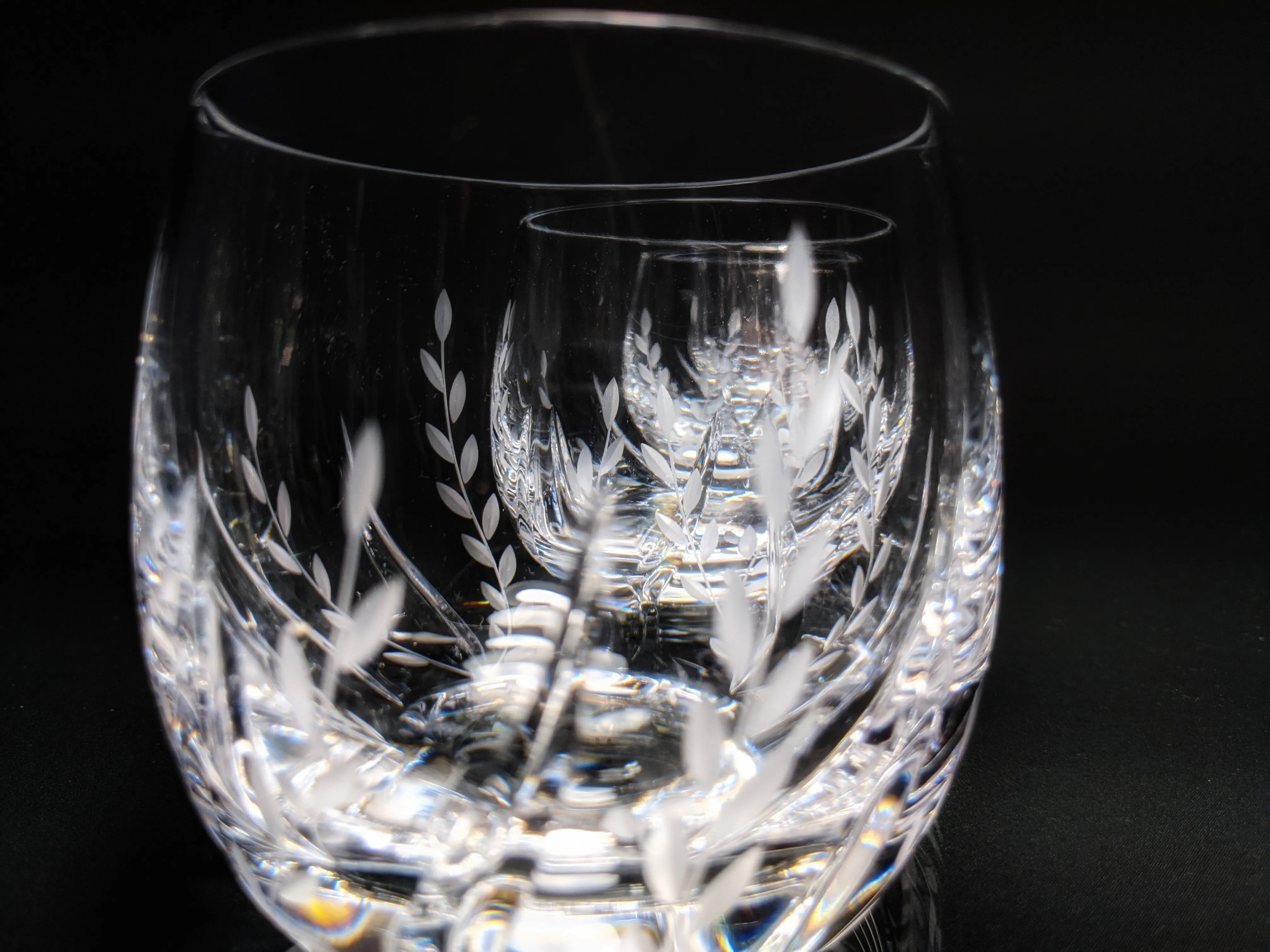 Faberge Clear Crystal Old Fashioned Glasses