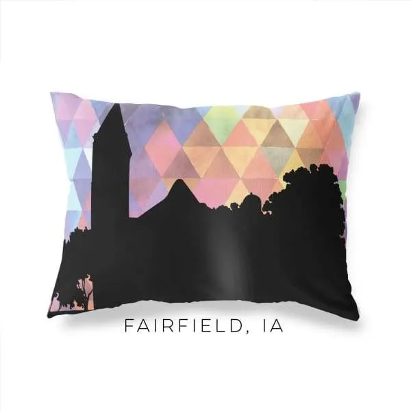 Fairfield, Iowa geometric skyline