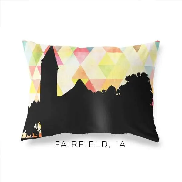Fairfield, Iowa geometric skyline