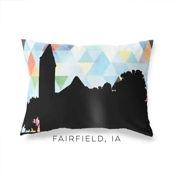 Fairfield, Iowa geometric skyline