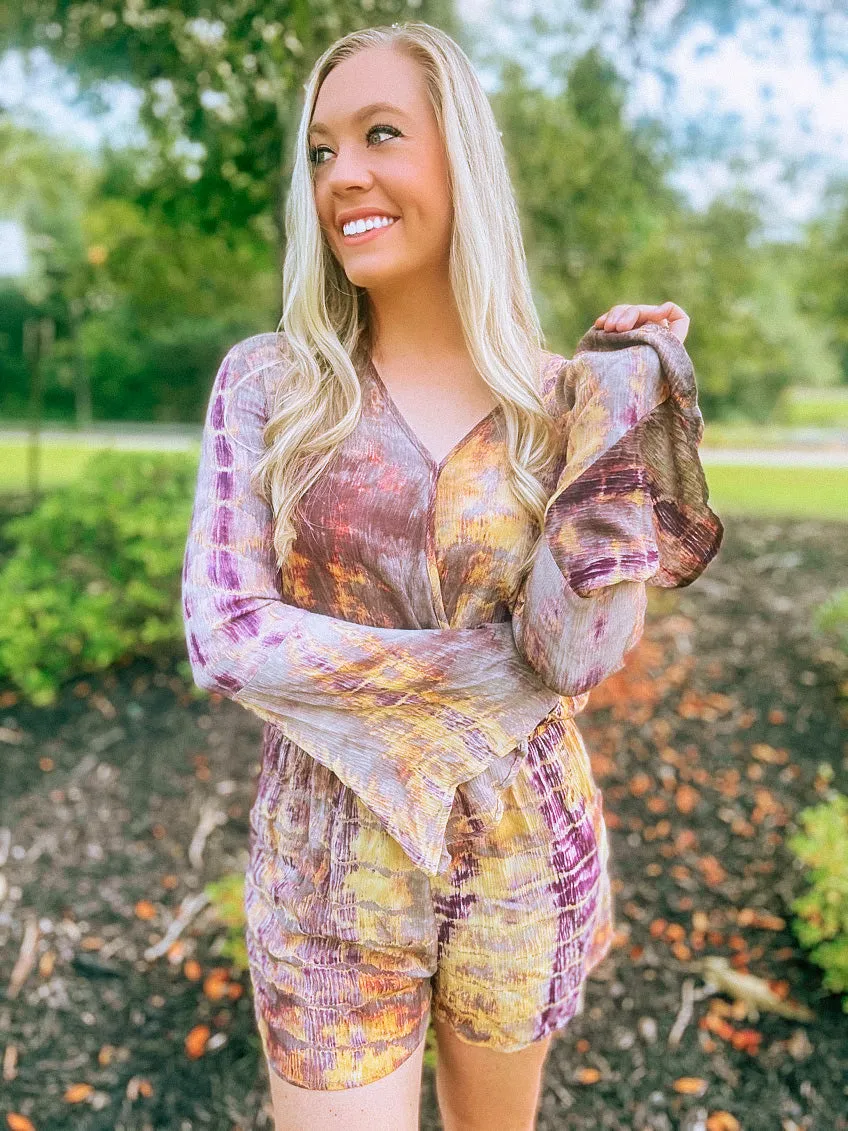 Fall Tie Dye Playsuit