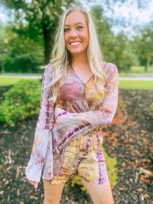 Fall Tie Dye Playsuit