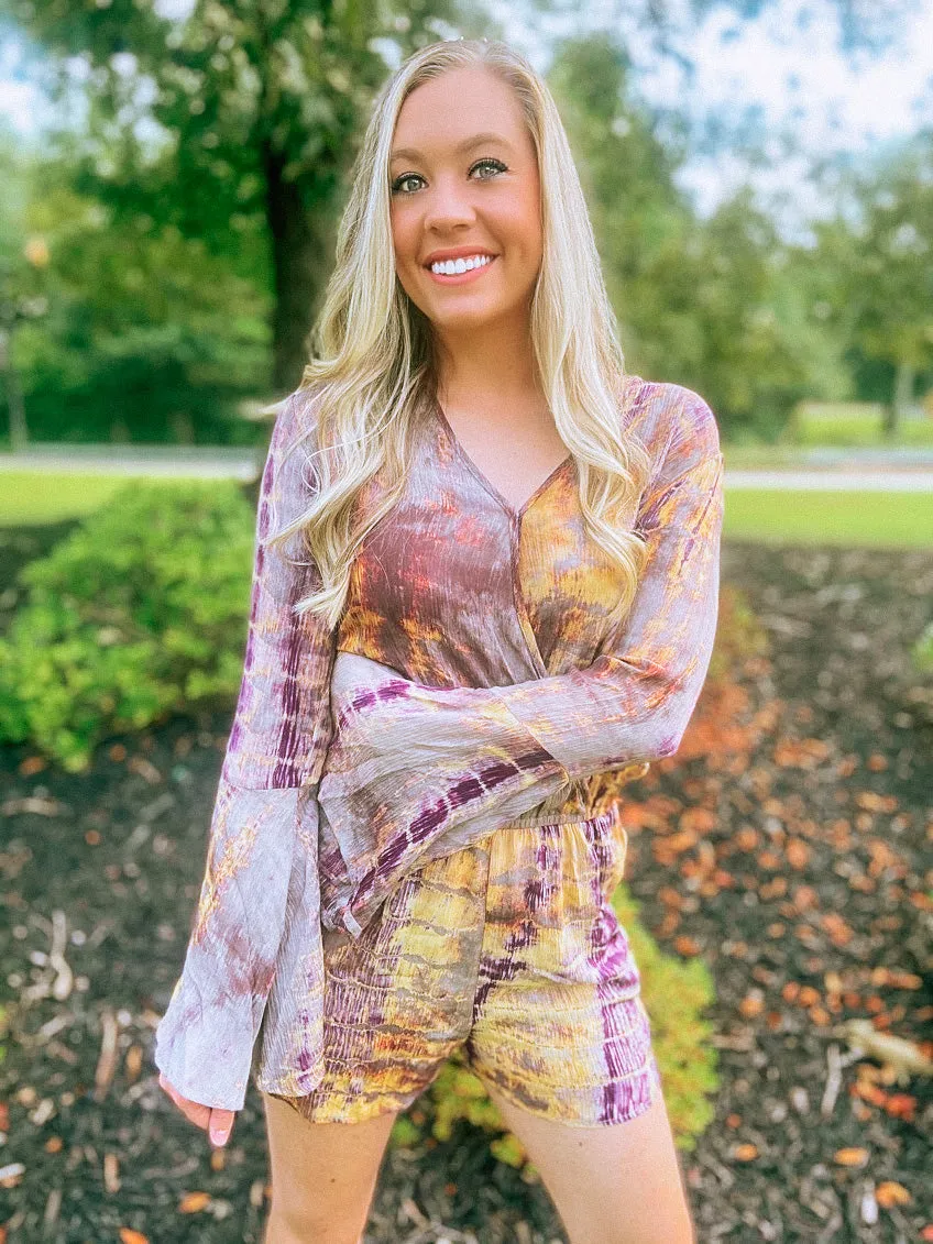 Fall Tie Dye Playsuit