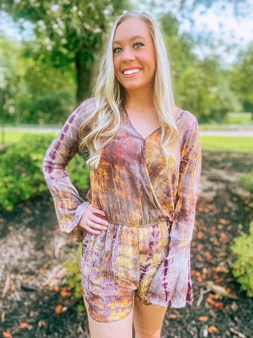 Fall Tie Dye Playsuit