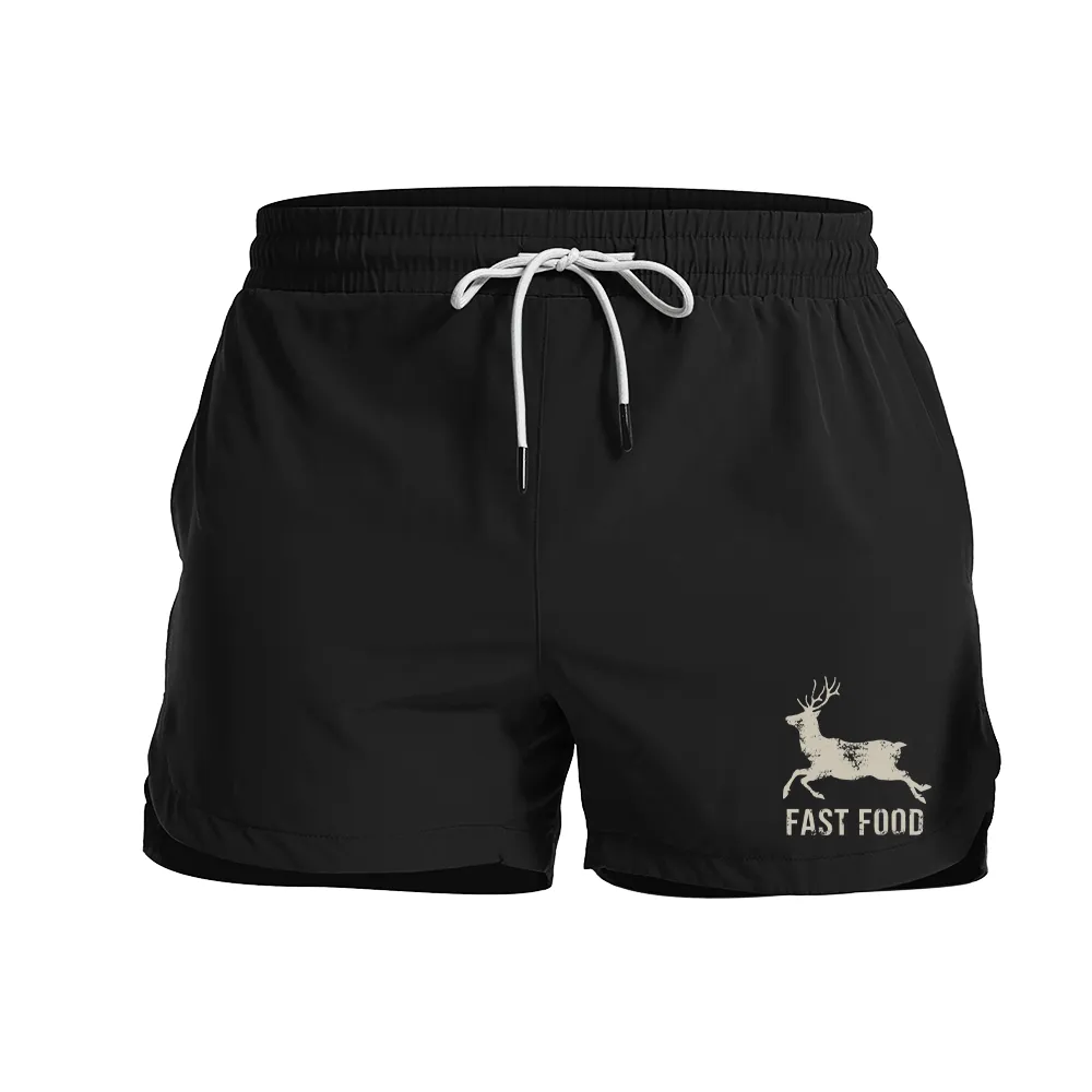 Fast Food Graphic Shorts