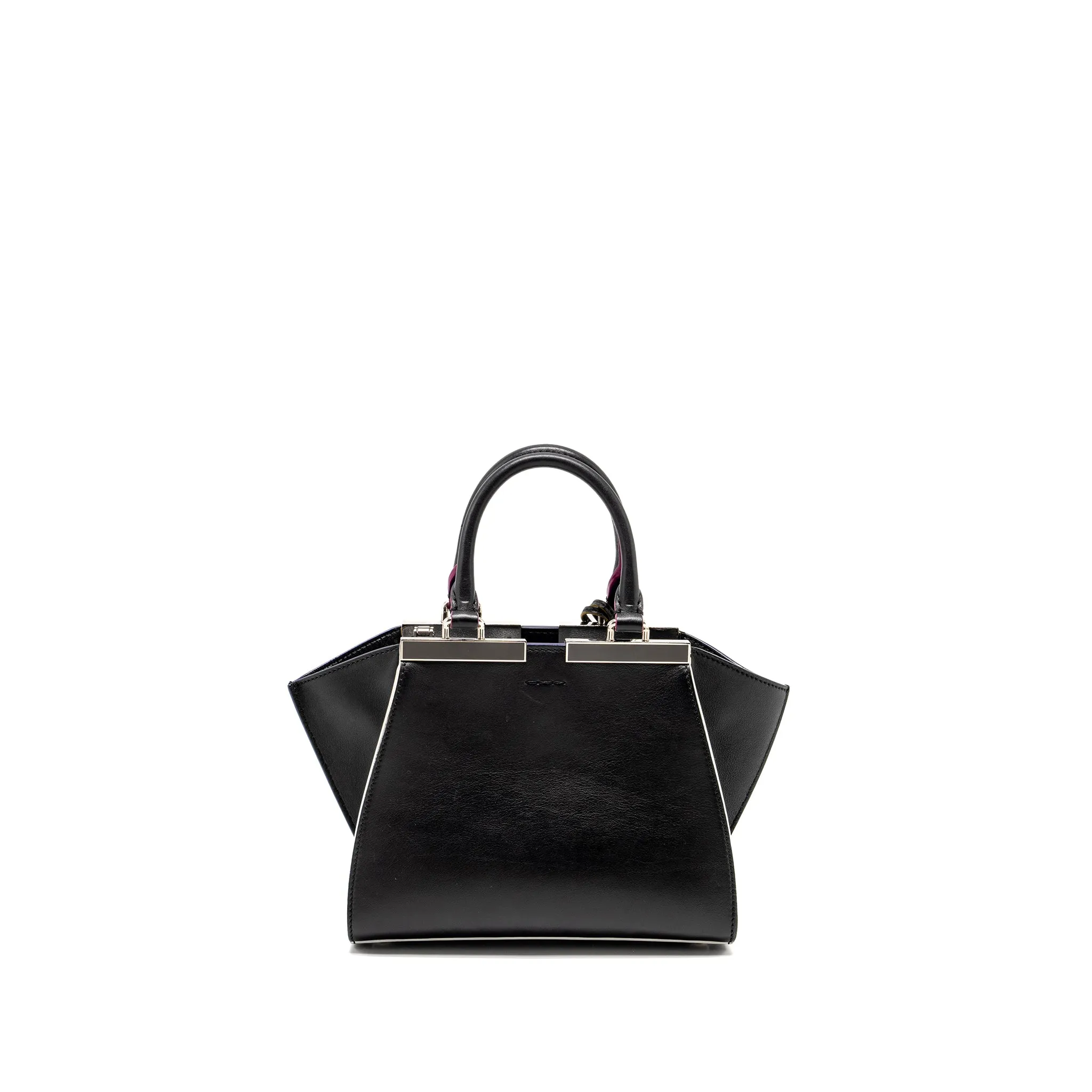Fendi Mini 3jours Tote Bag Calfskin Black SHW