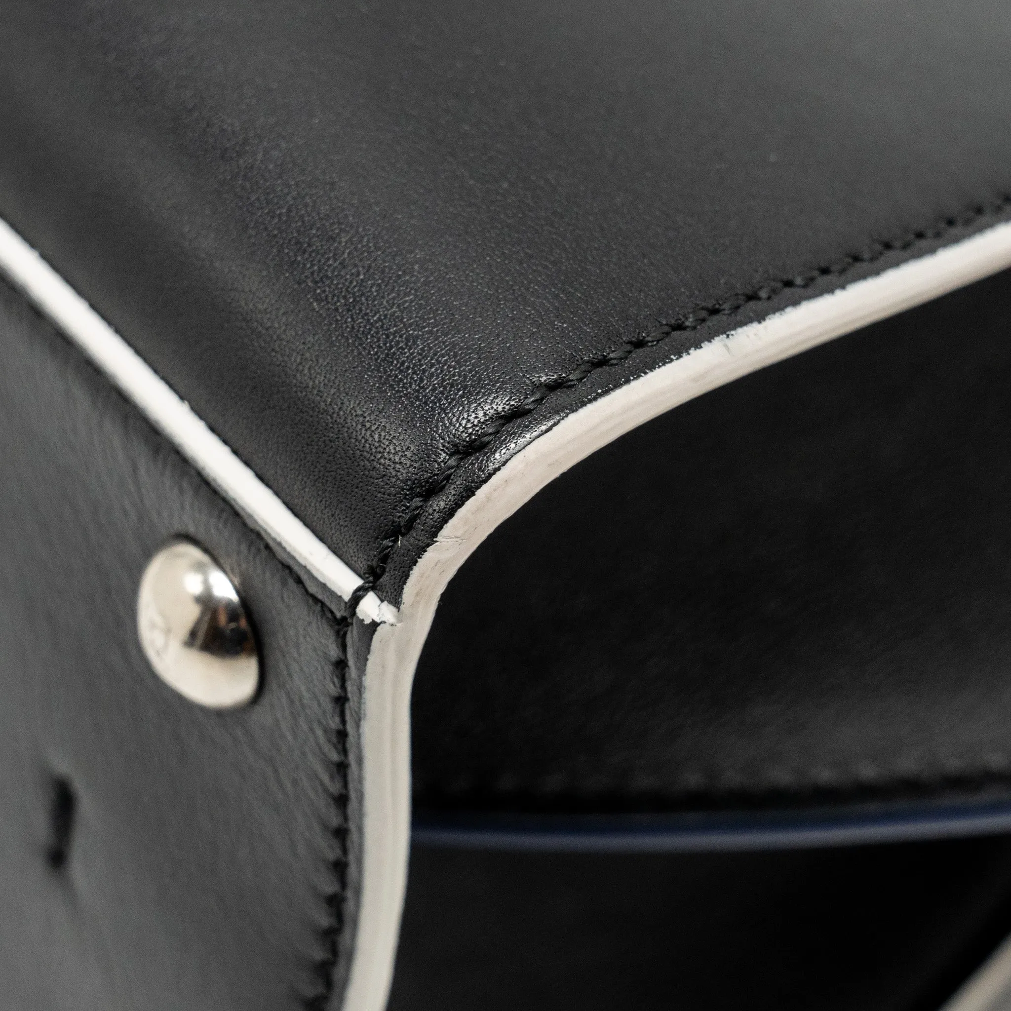 Fendi Mini 3jours Tote Bag Calfskin Black SHW