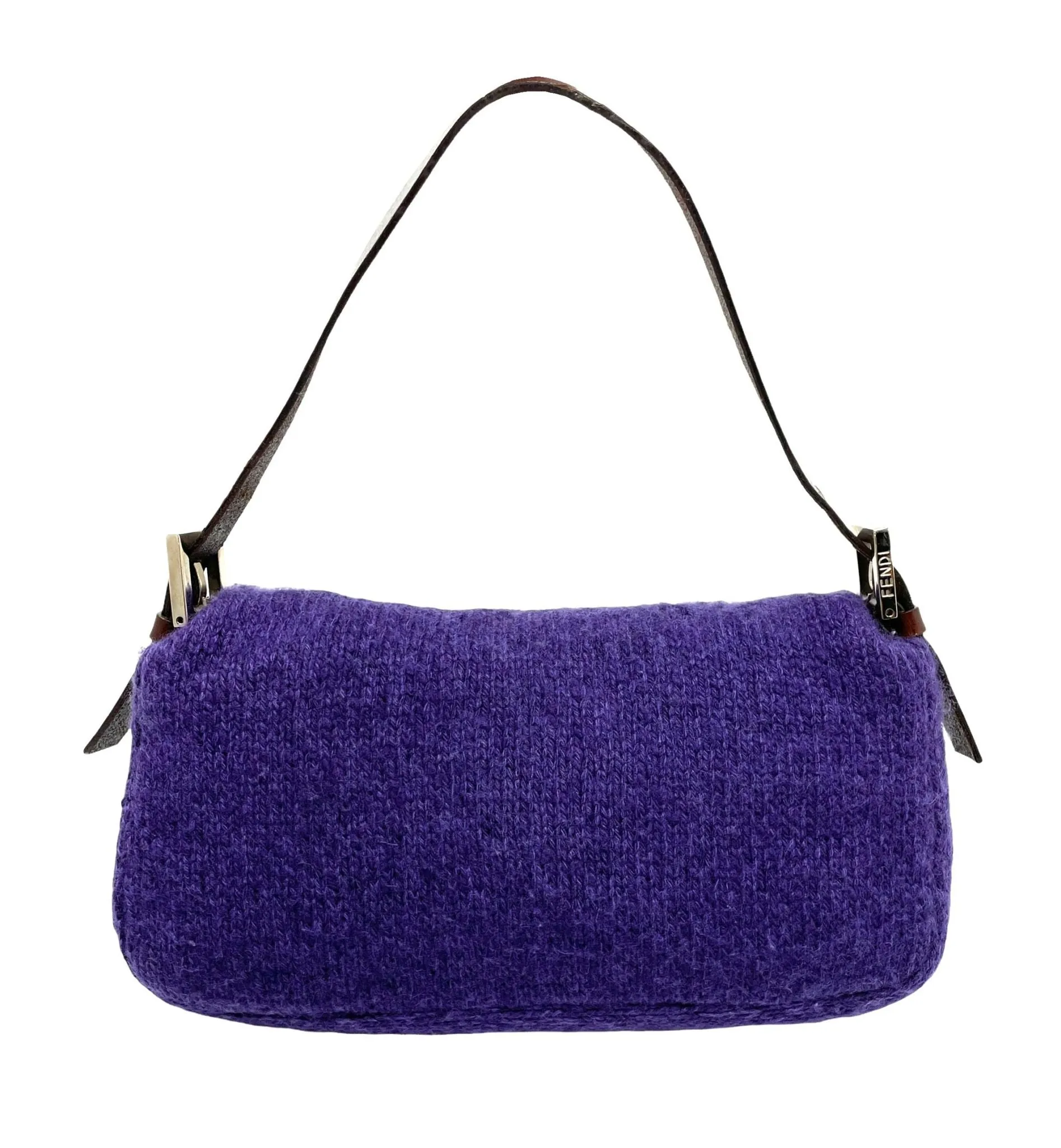 Fendi Purple Wood Baguette Bag