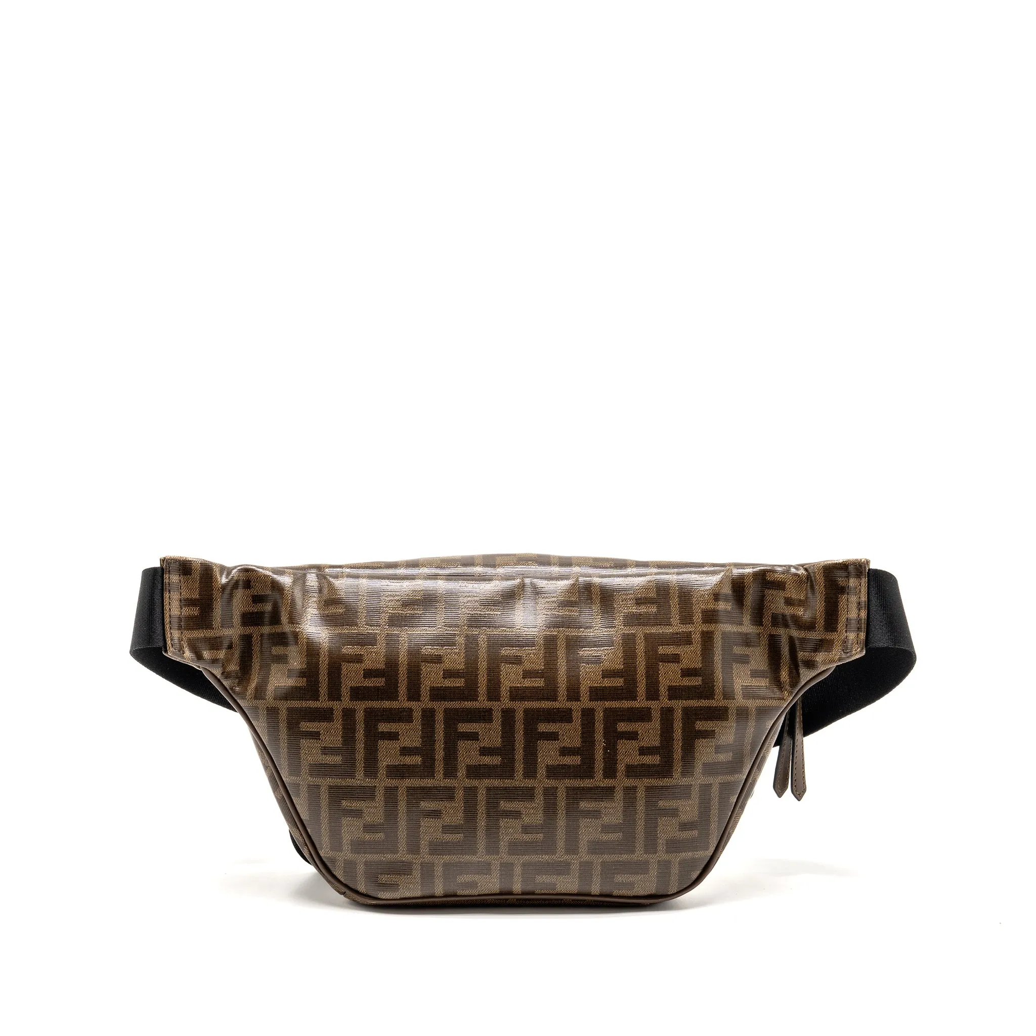 Fendi Roma Fendi Waist Bag FF Canvas Brown GHW